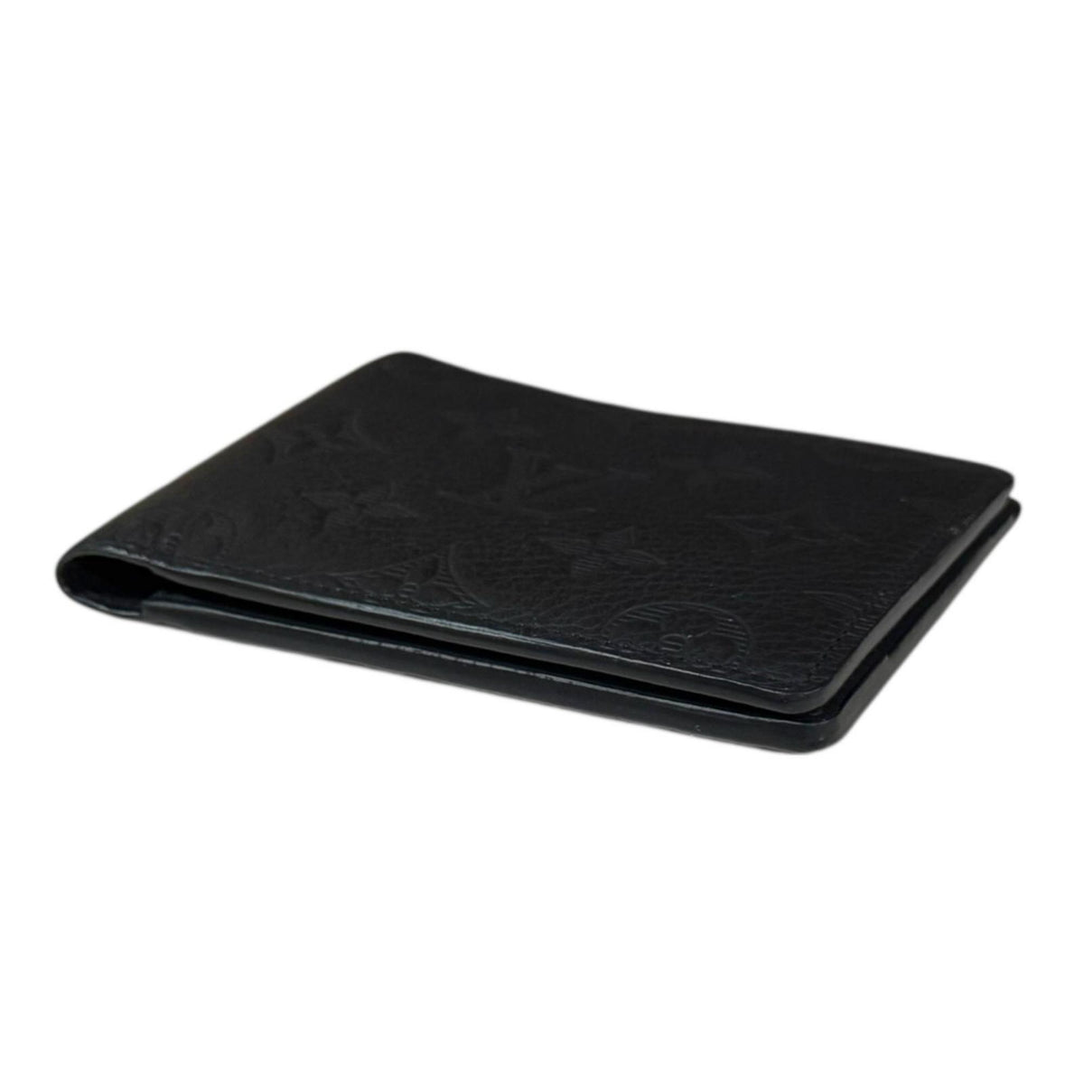 Louis Vuitton Black Leather Wallet (Bi-Fold) (Pre-Owned)