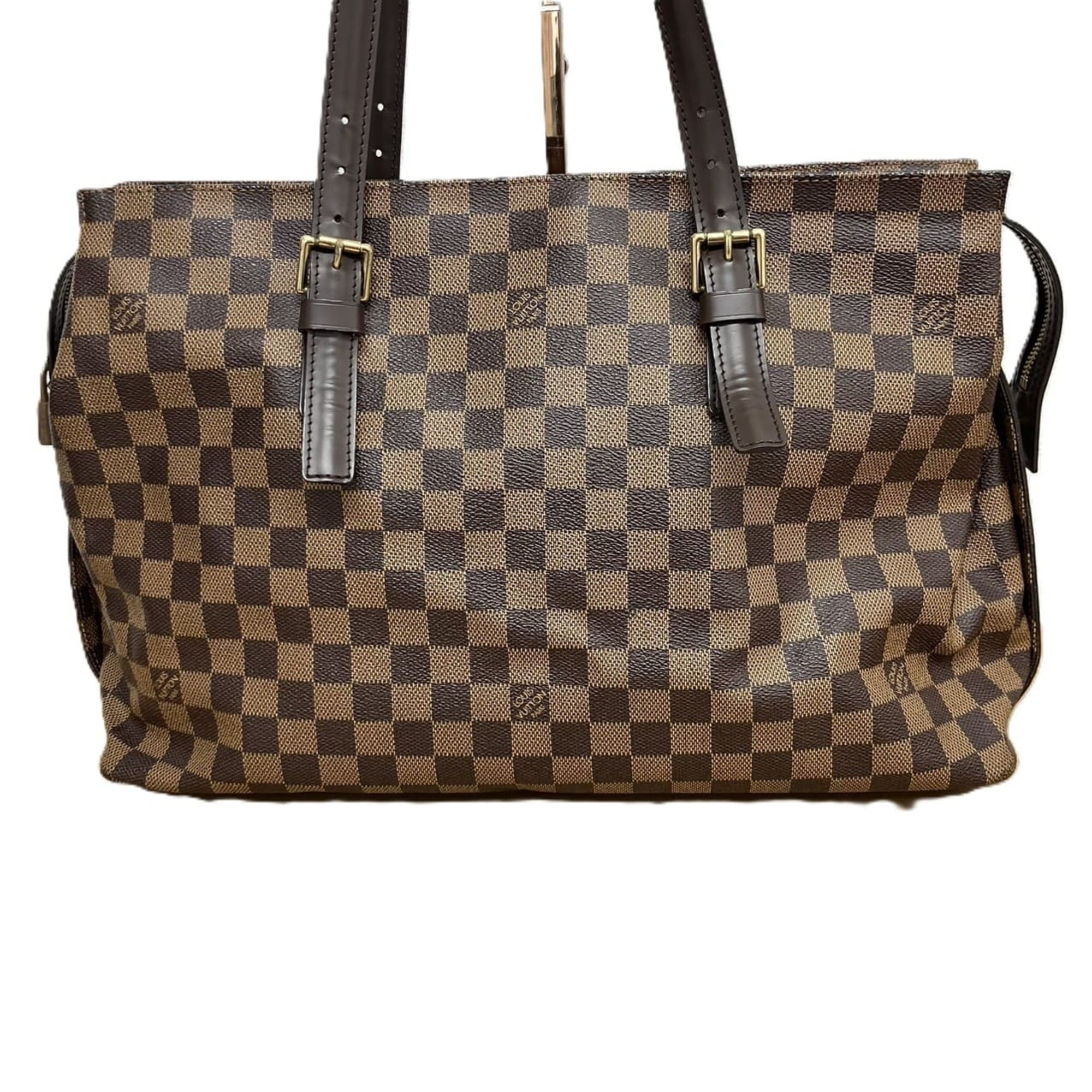 Louis Vuitton Brown Damier Canvas Damier Canvas Shoulder Bag Tote Bag (Pre-Owned)