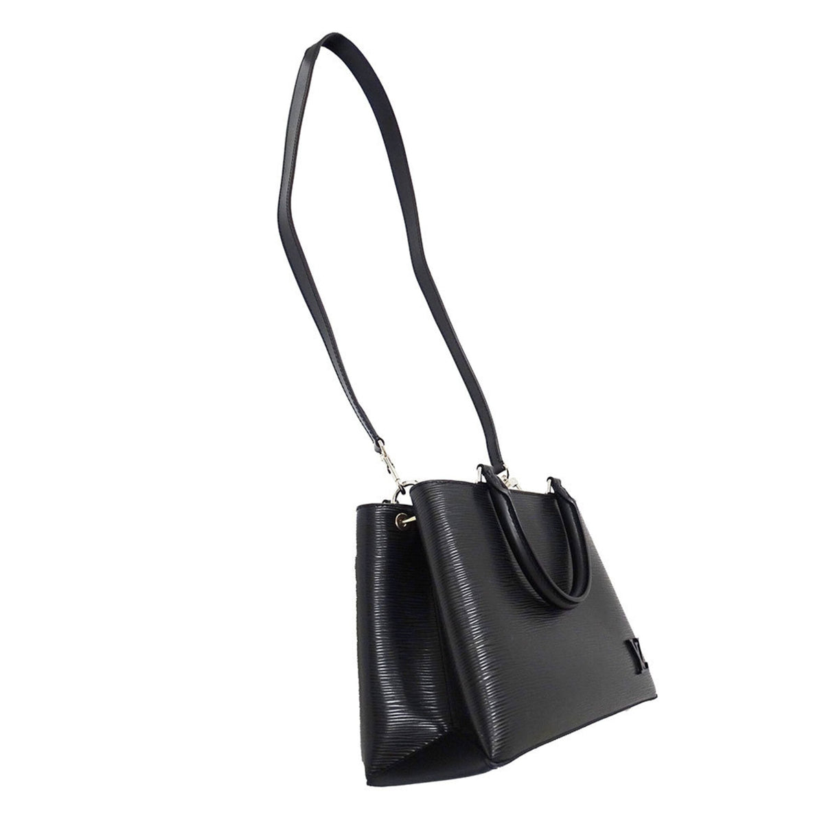 Louis Vuitton Black Noir Epi Leather Handbag Shoulder Bag (Pre-Owned)