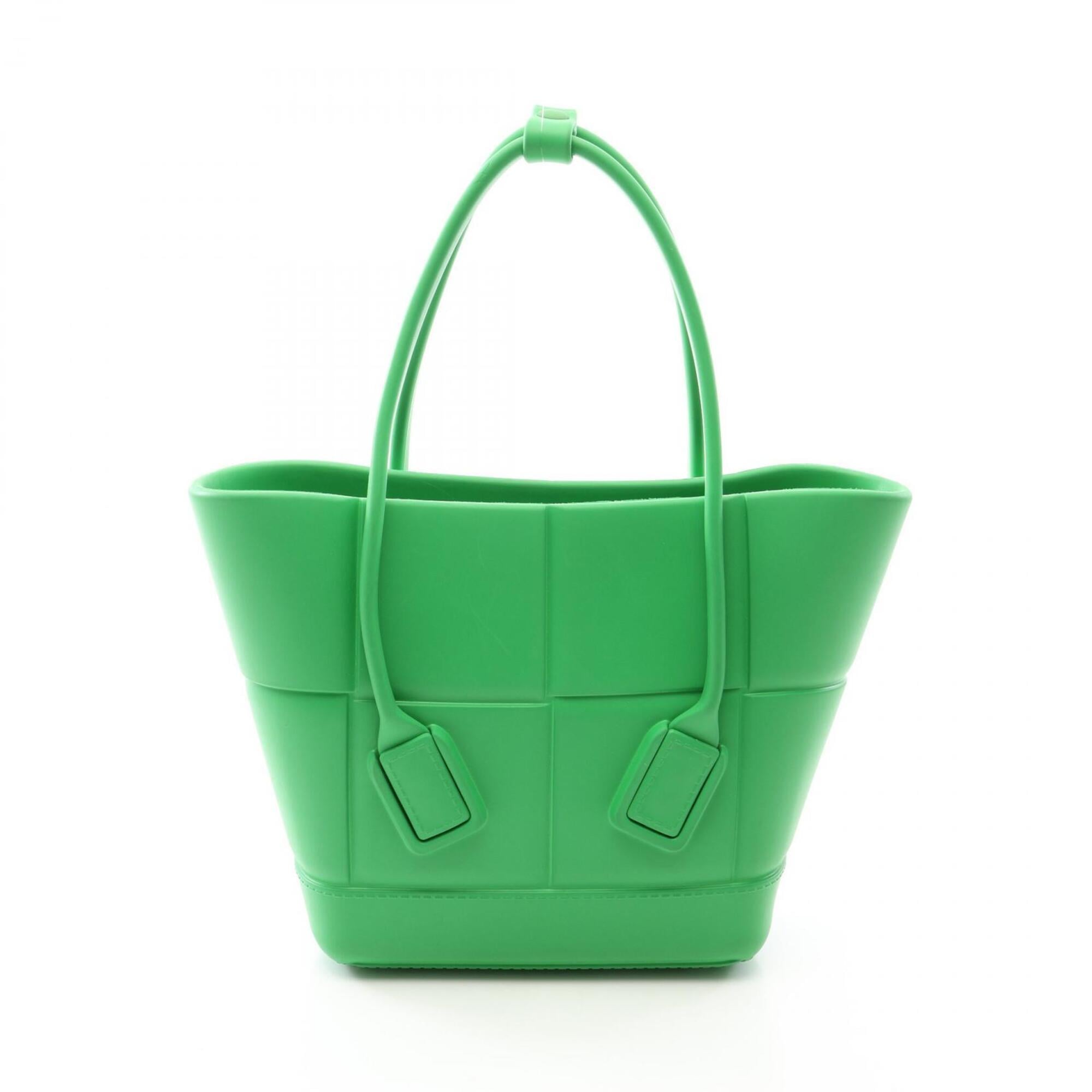 Bottega Veneta Green Rubber Handbag (Pre-Owned)