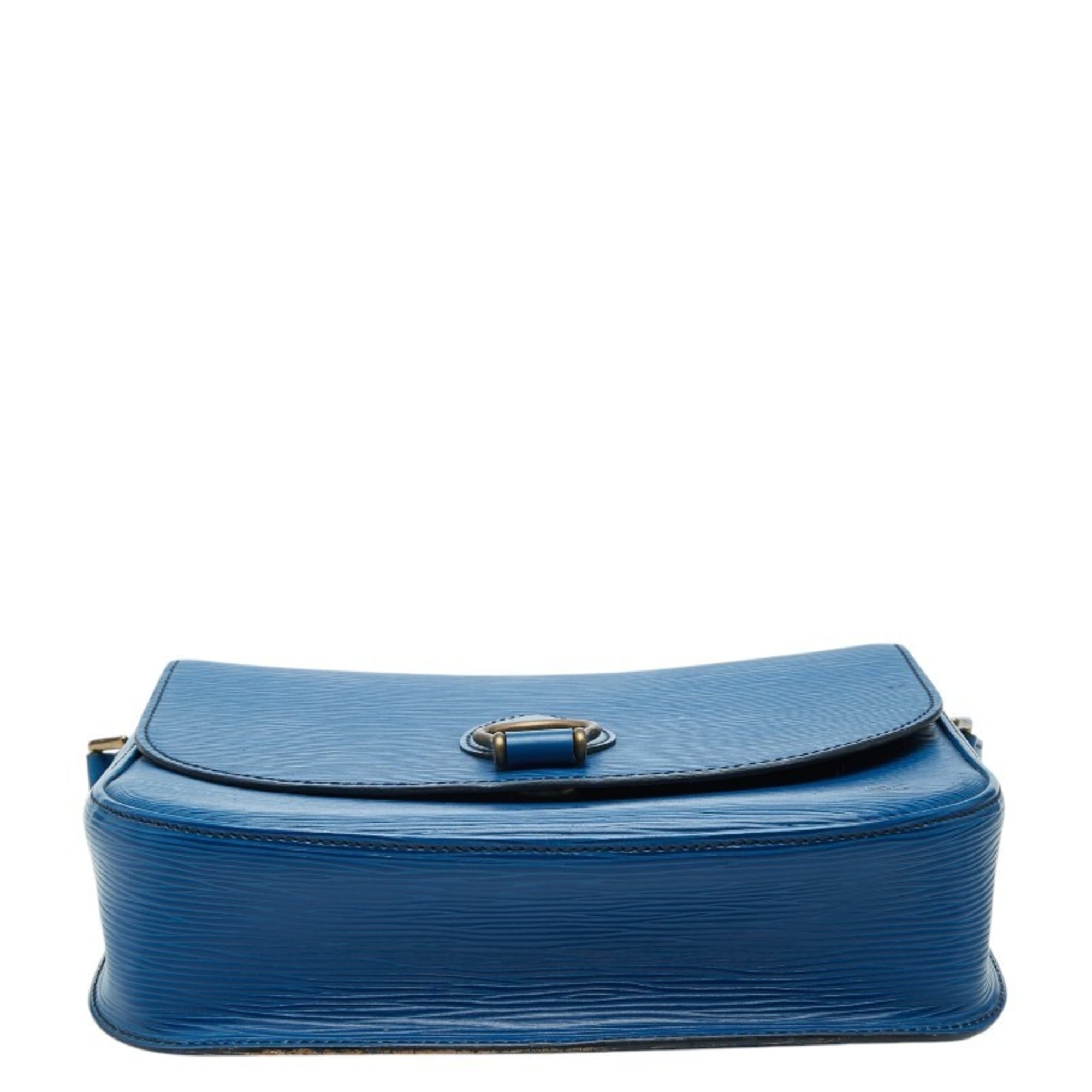 Louis Vuitton Toledo Blue Leather Shoulder Bag (Pre-Owned)