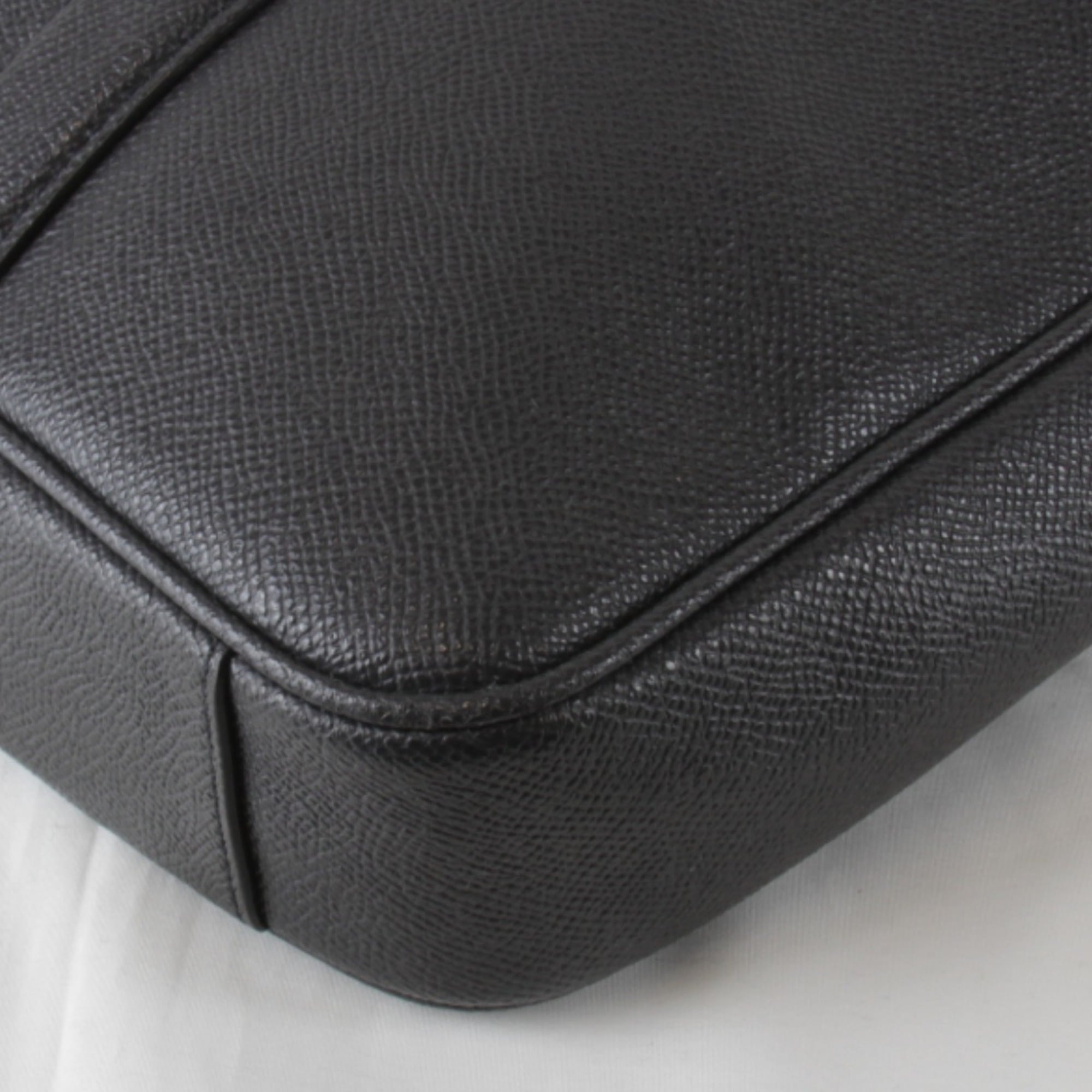 Coach Black Leather Briefcase Shoulder Bag (Pre-Owned)