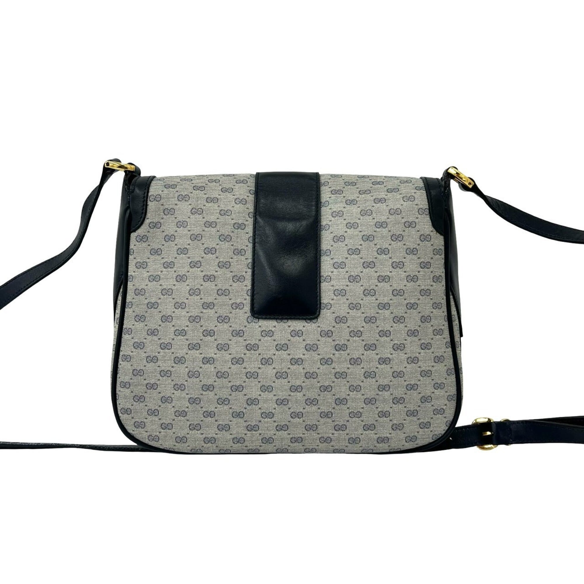 Gucci Navy Pvc Leather Pochette Shoulder Bag (Pre-Owned)