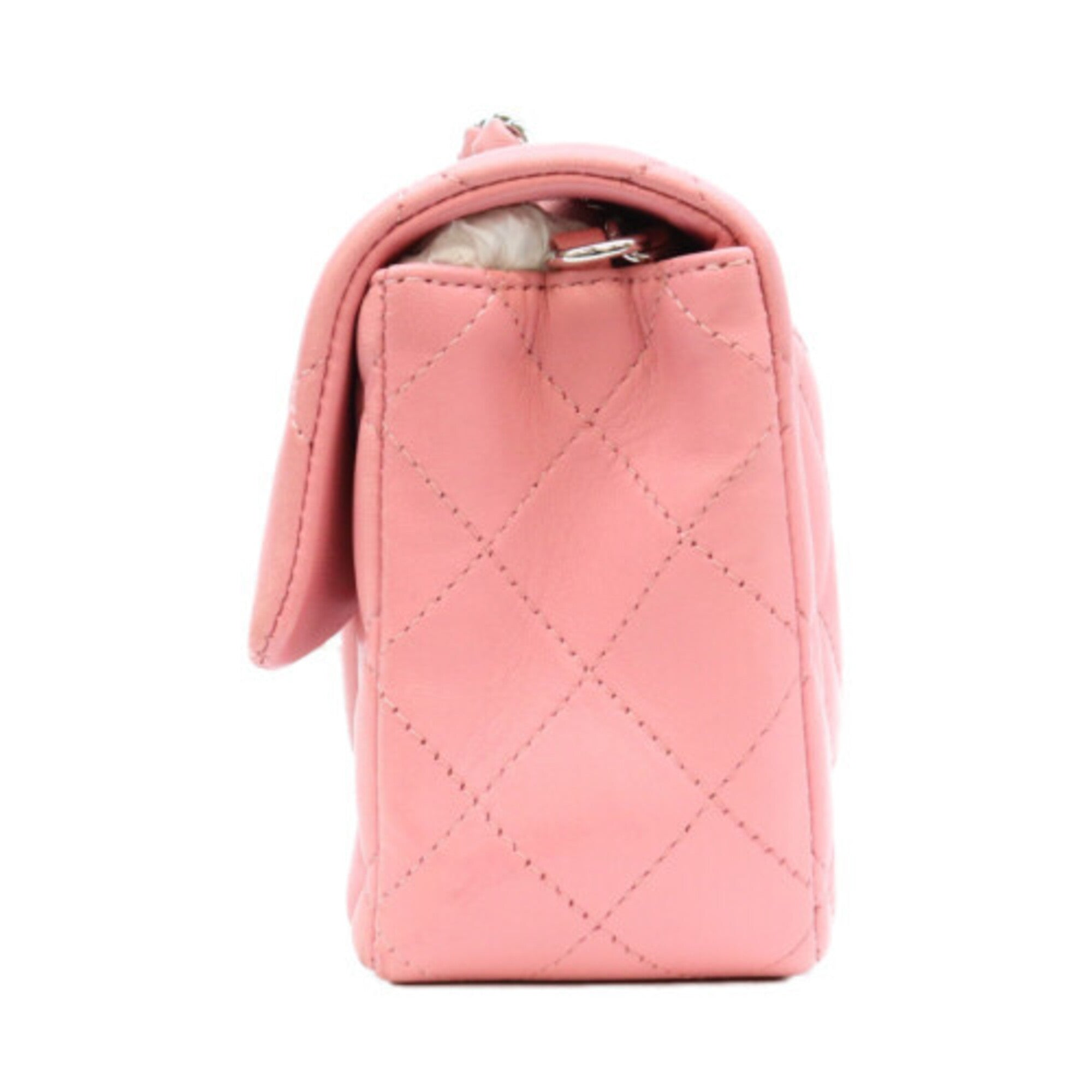 Chanel Pink Leather Shoulder Bag (Pre-Owned)