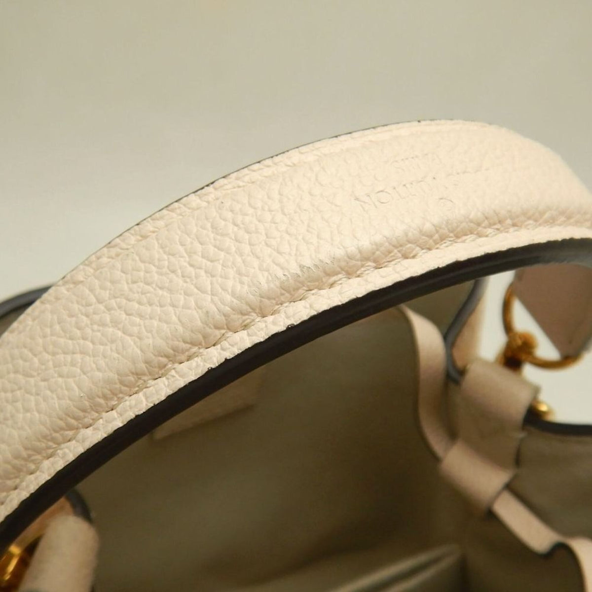 Louis Vuitton Monogram Empreinte Cream Saffron Monogram Empreinte Shoulder Bag (Pre-Owned)