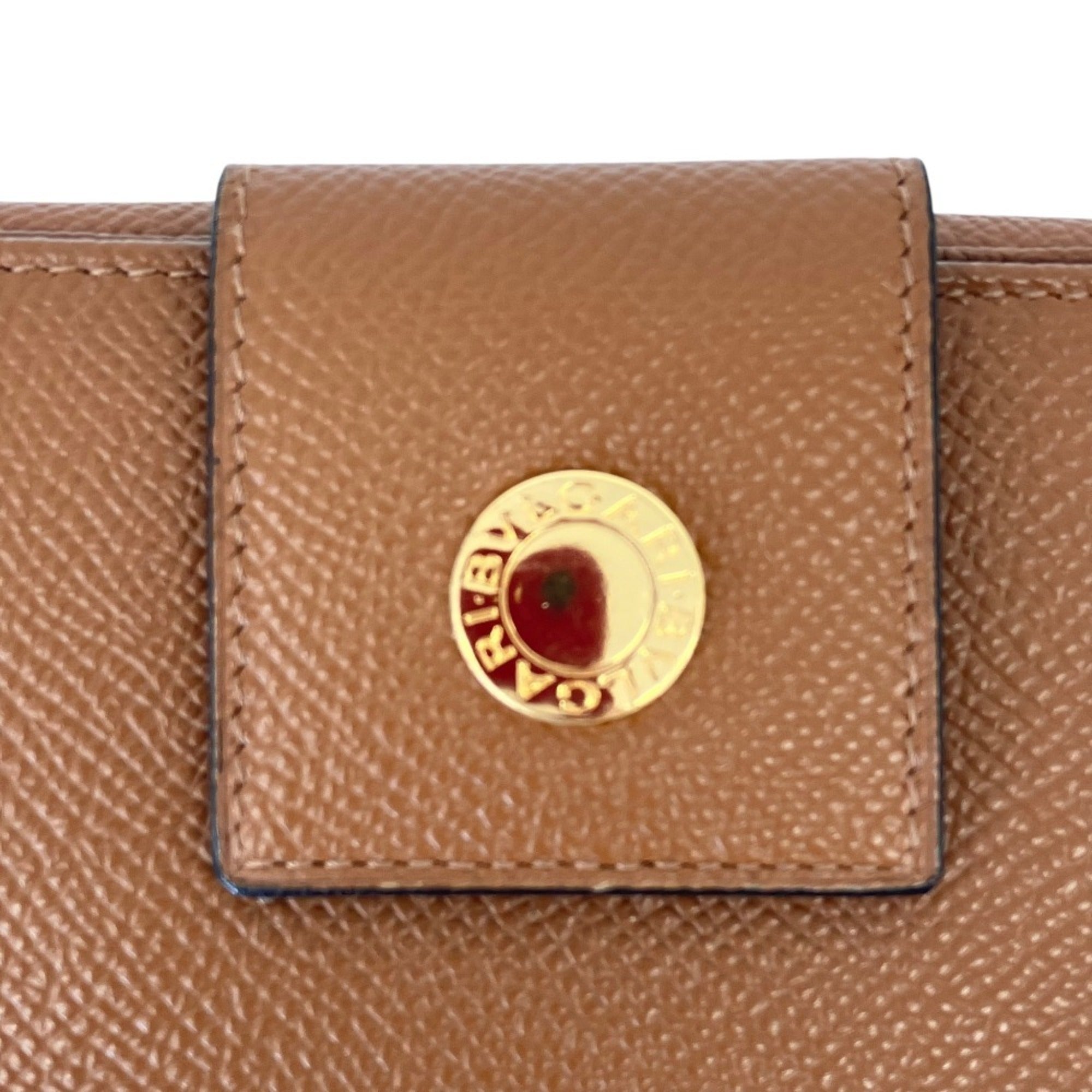 Bvlgari Brown Leather Wallet (Bi-Fold) (Pre-Owned)