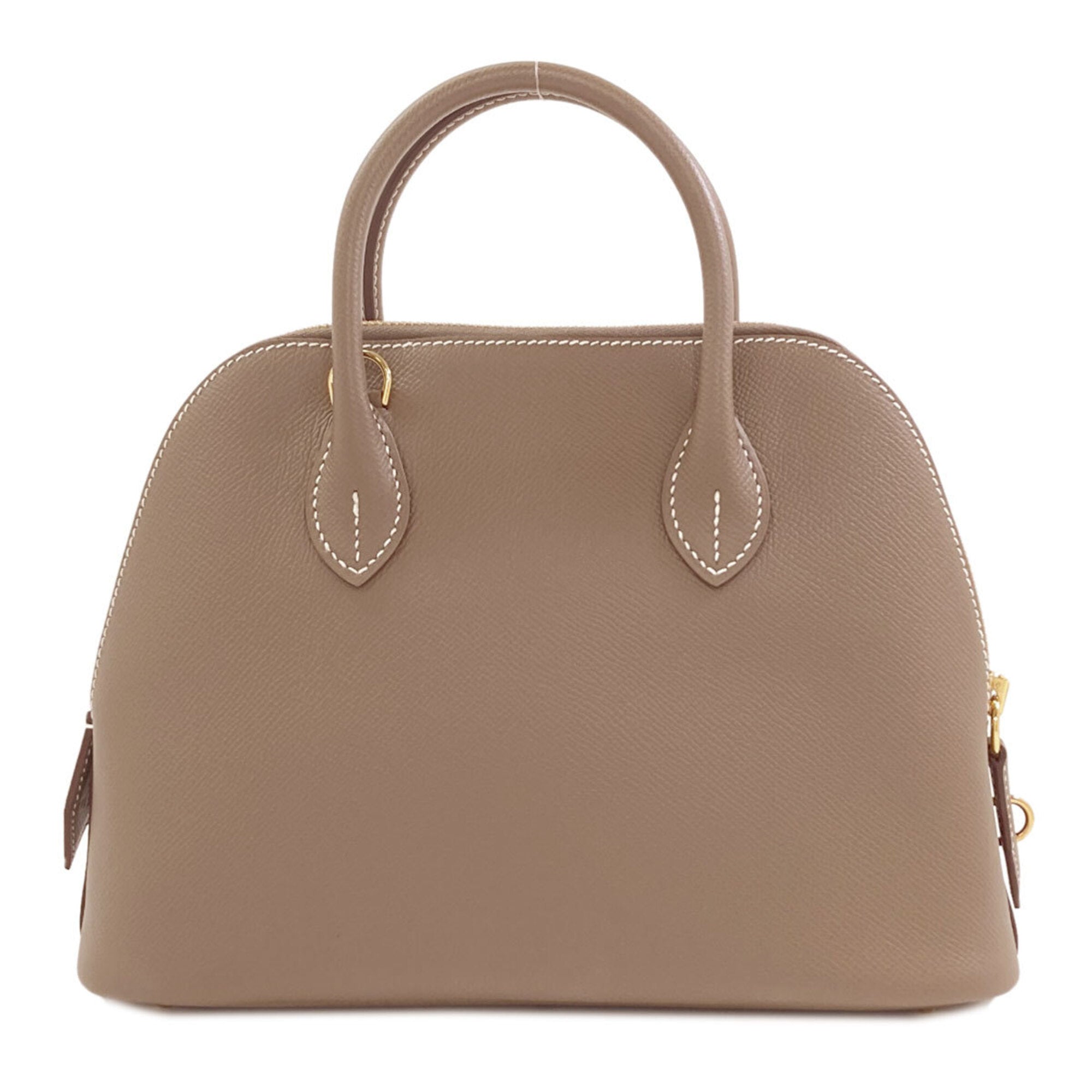 Hermes Bolide Etoupe Gray Epsom Leather Handbag (Pre-Owned)