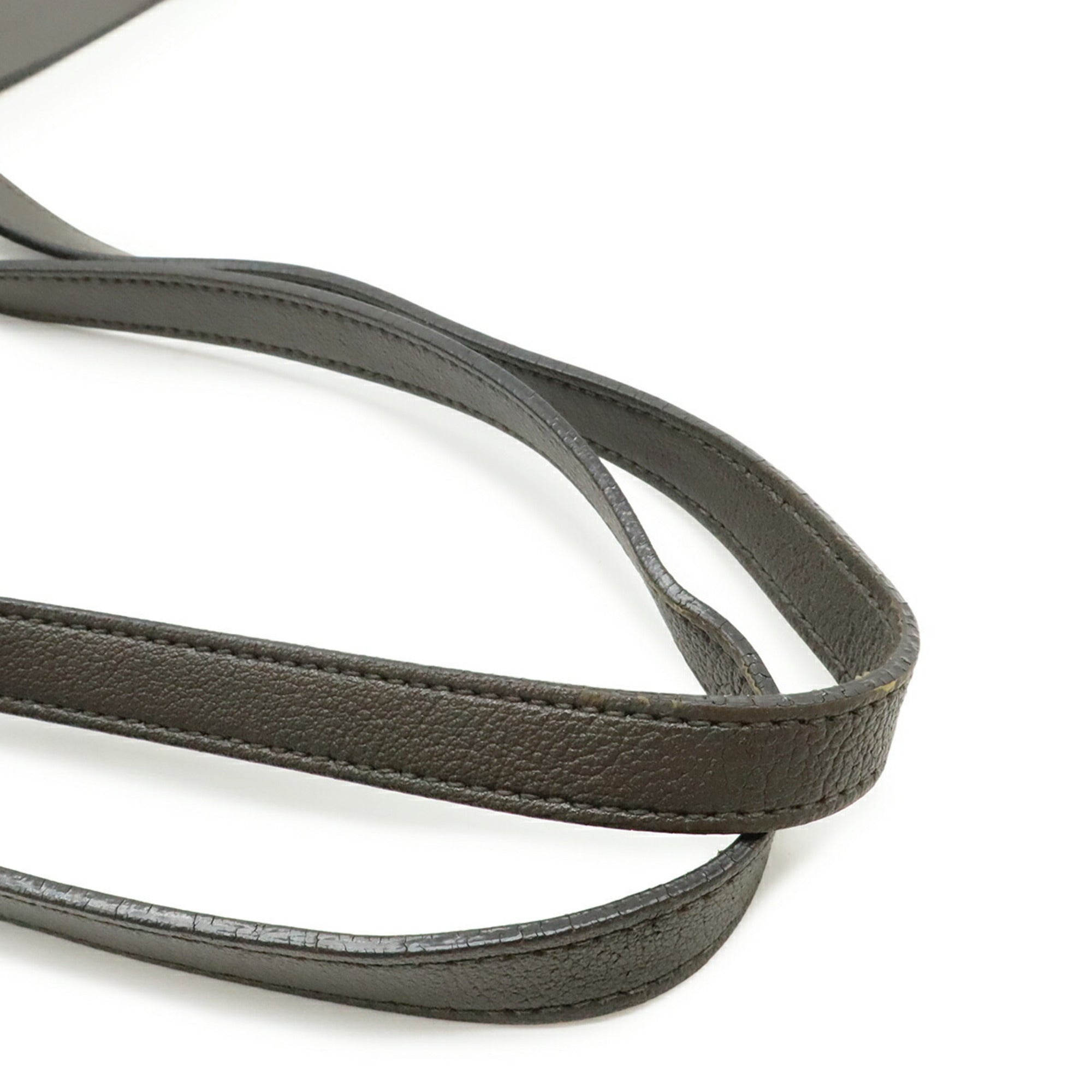 Yves Saint Laurent Gray Leather Shoulder Bag (Pre-Owned)