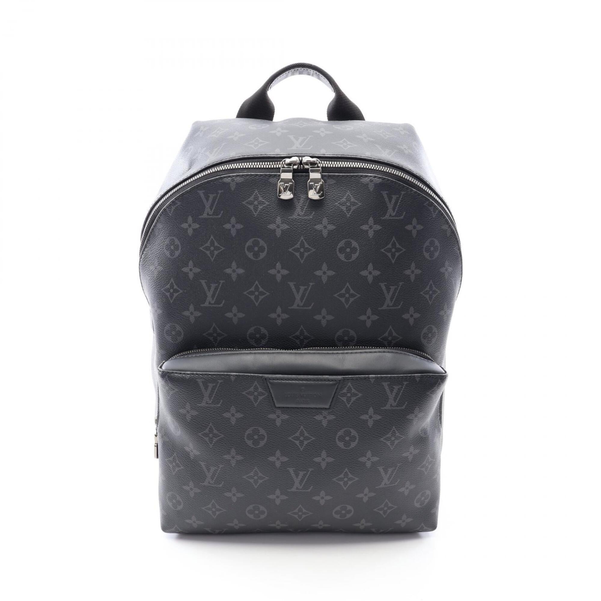 Louis Vuitton Black Monogram Eclipse Monogram Eclipse Leather Backpack (Pre-Owned)