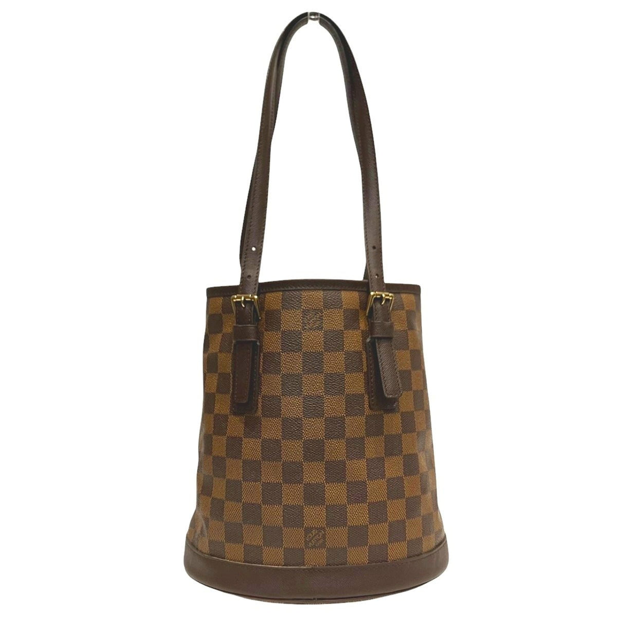 Louis Vuitton Brown Damier Canvas Pouch Tote Bag (Pre-Owned)