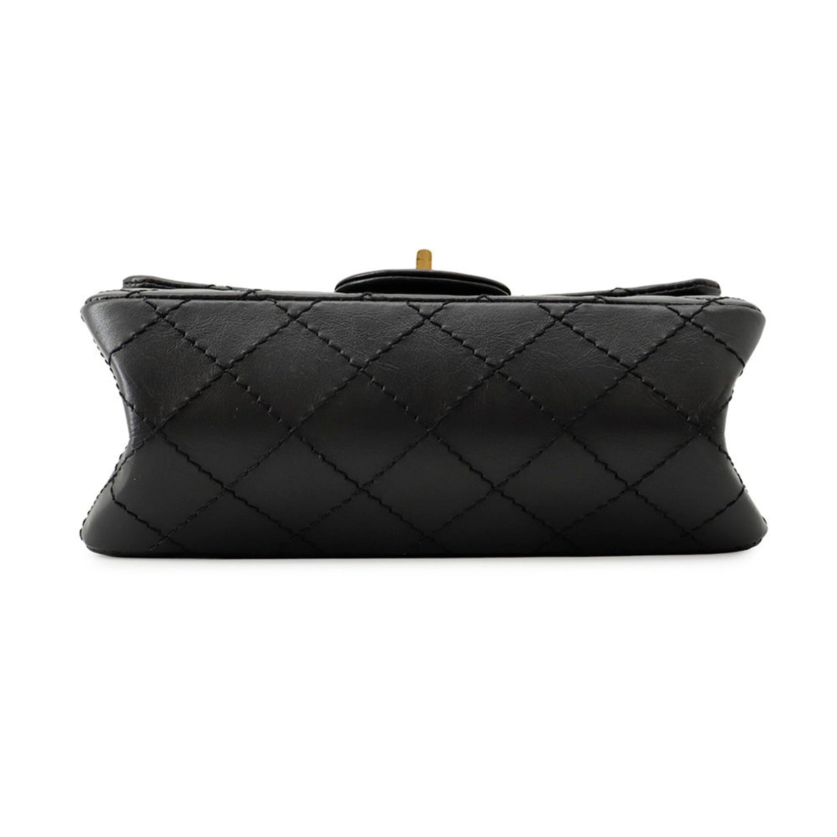 Chanel Matelasse Black Leather Handbag Shoulder Bag (Pre-Owned)