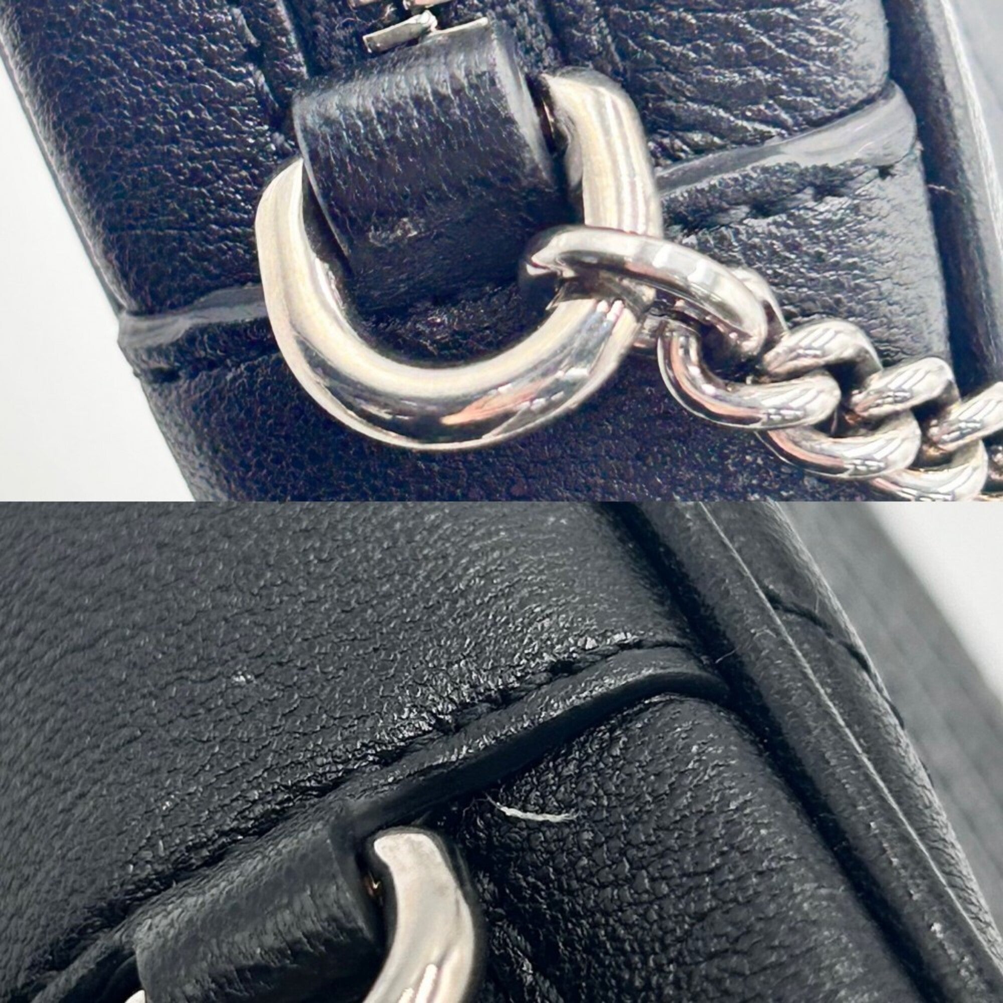 Gucci Black Leather Pochette Shoulder Bag (Pre-Owned)