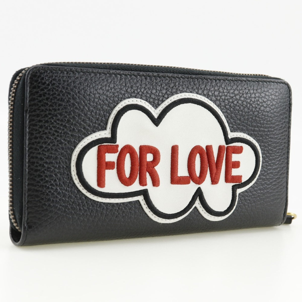 Gucci Black Leather Long Wallet (Bi-Fold) (Pre-Owned)