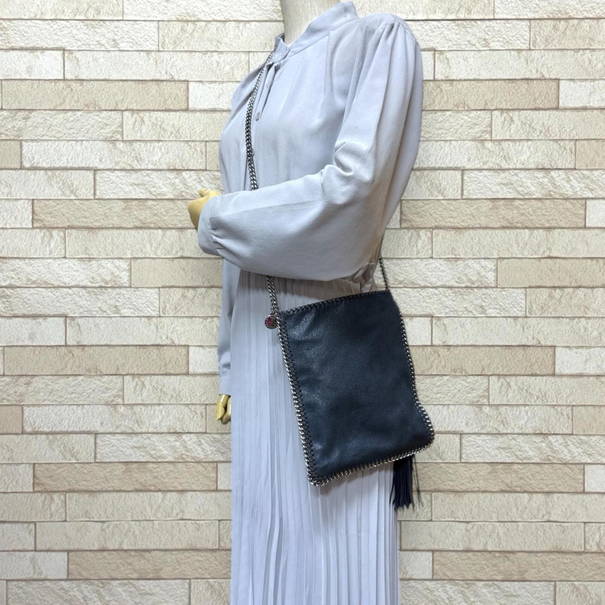 Stella Mccartney Navy Polyester Shoulder Bag (Pre-Owned)