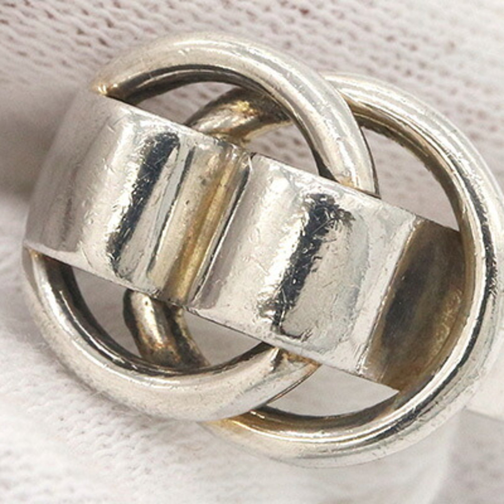 Hermes Sterling Silver 925 Band Ring (Pre-Owned)