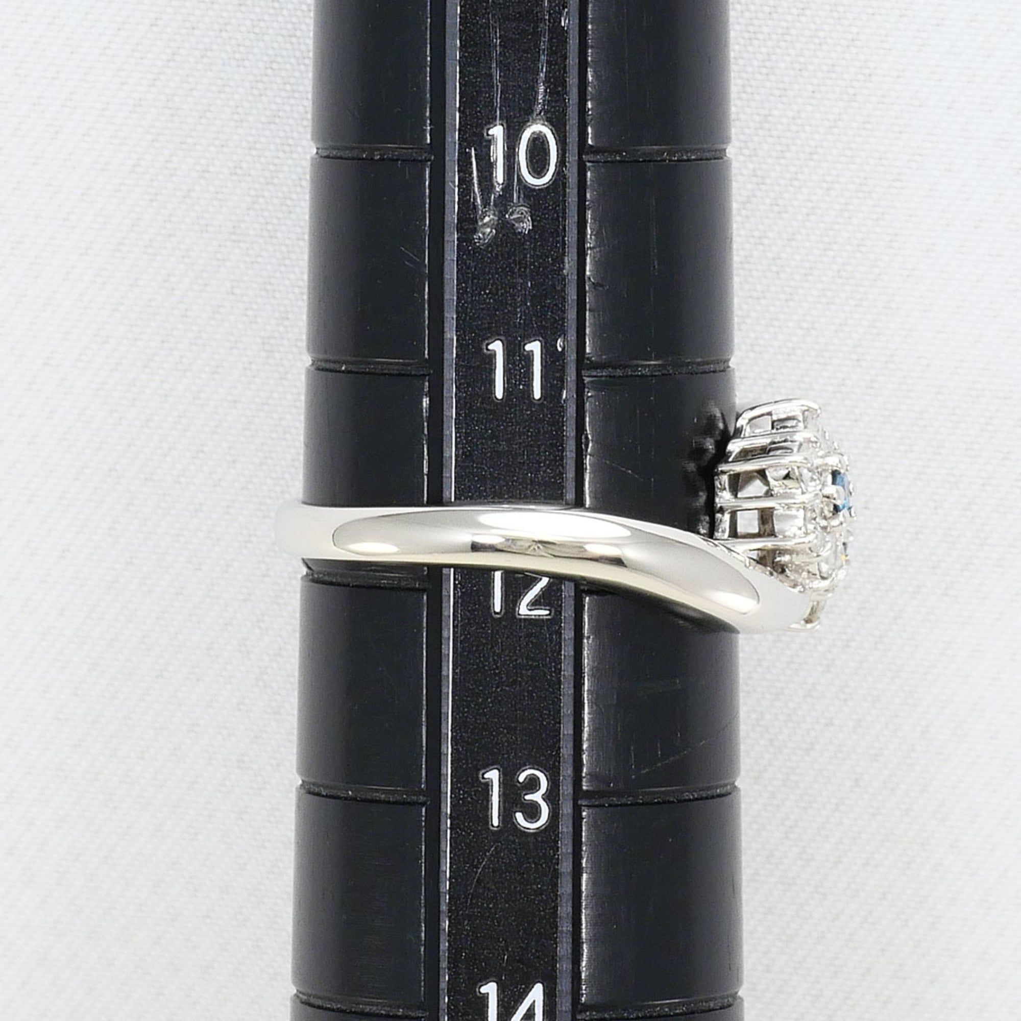 Unbranded Blue Platinum Platinum 900 Band Ring (Pre-Owned)