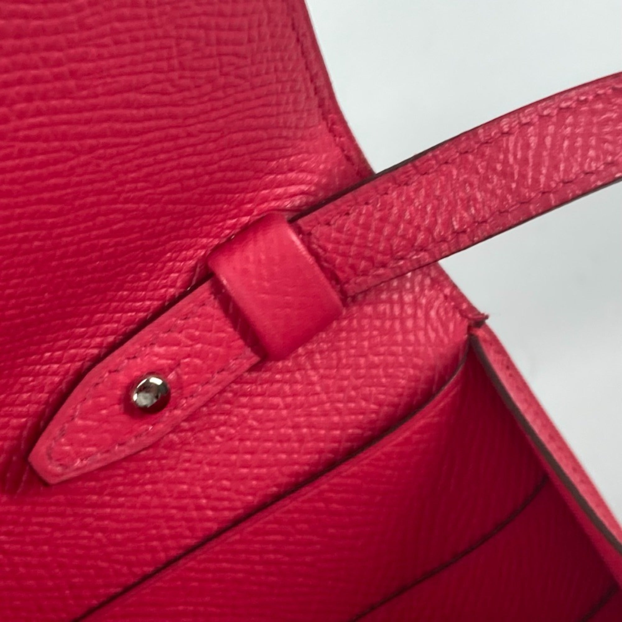 Hermes Pink Epsom Leather Pochette Shoulder Bag (Pre-Owned)