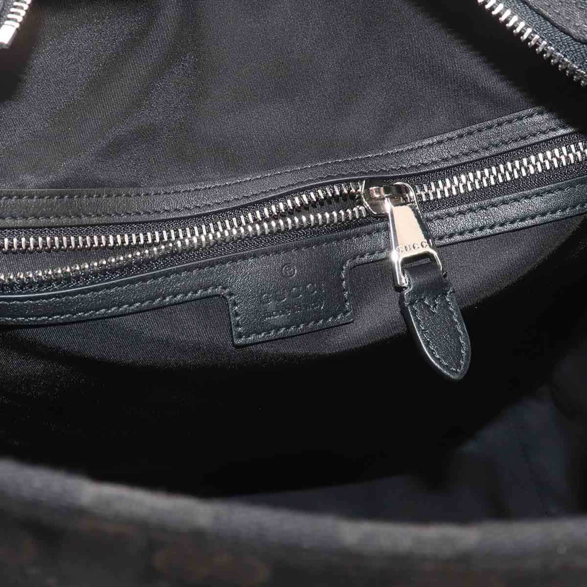 Gucci Gg Canvas Black Gg Canvas Handbag Tote Bag (Pre-Owned)