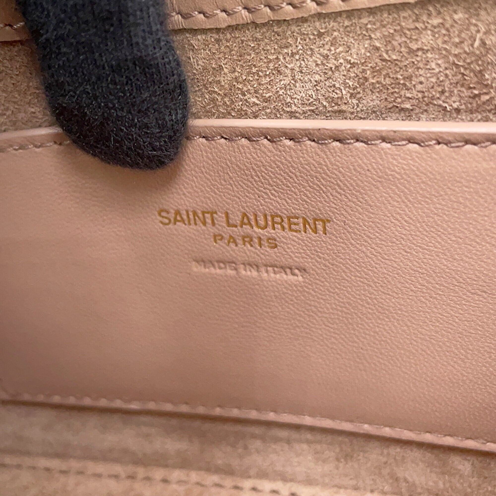 Yves Saint Laurent Gold Leather Handbag (Pre-Owned)