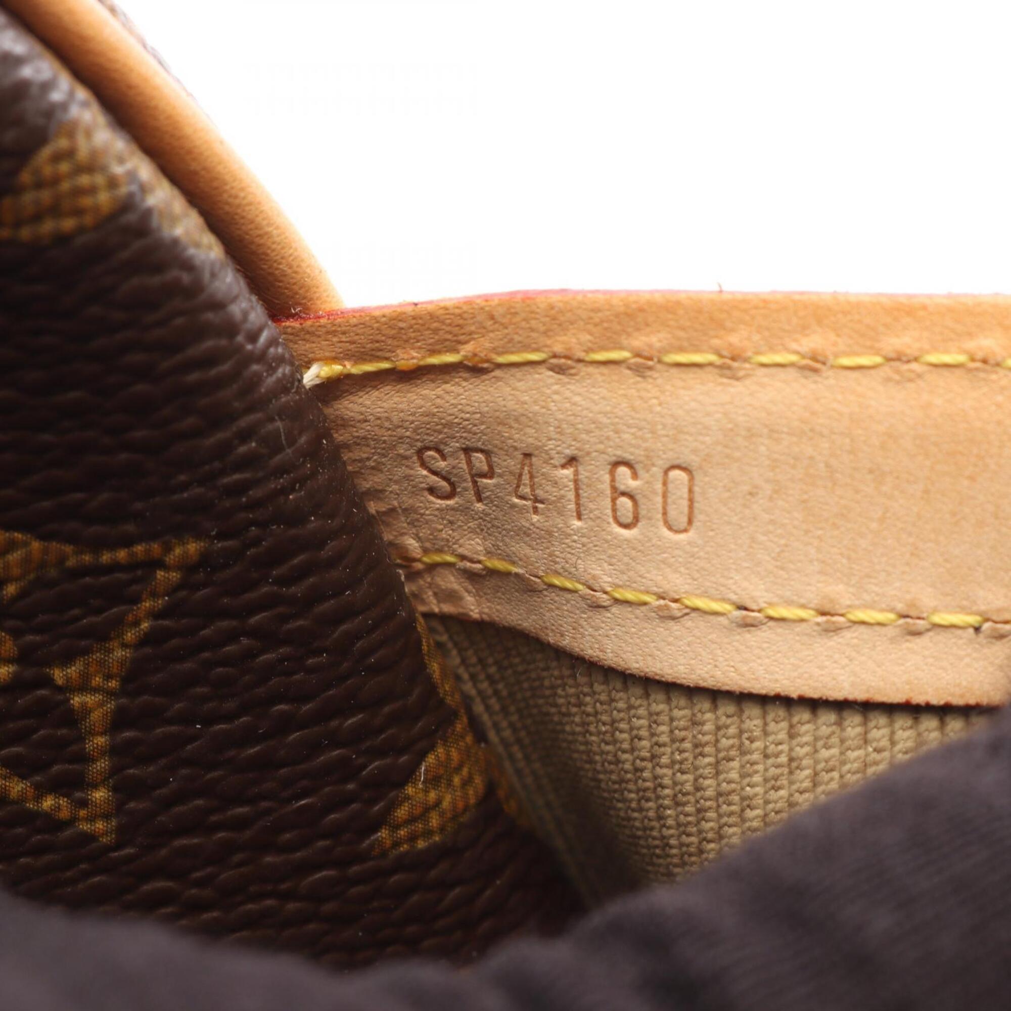 Louis Vuitton Brown Monogram Coated Canvas Leather Shoulder Bag (Pre-Owned)