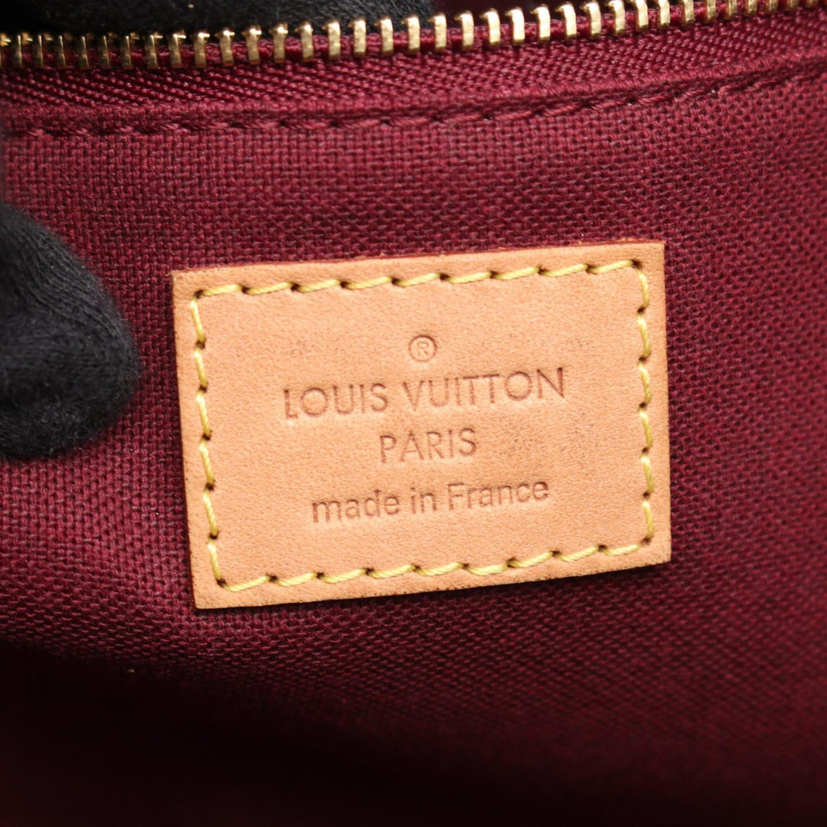 Louis Vuitton Brown Coated Canvas Leather Handbag Tote Bag (Pre-Owned)