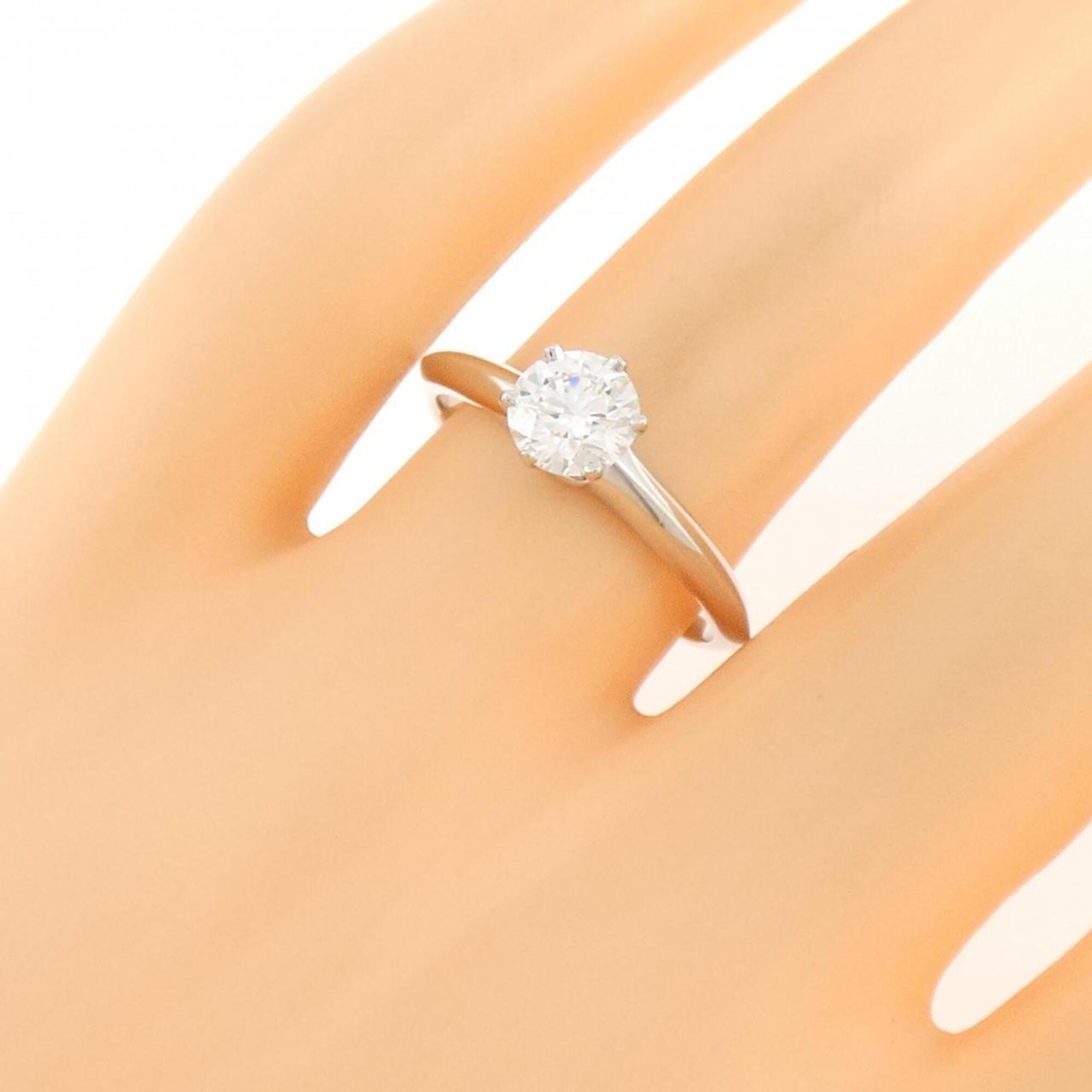 Tiffany Platinum Platinum 950 Band Ring (Pre-Owned)