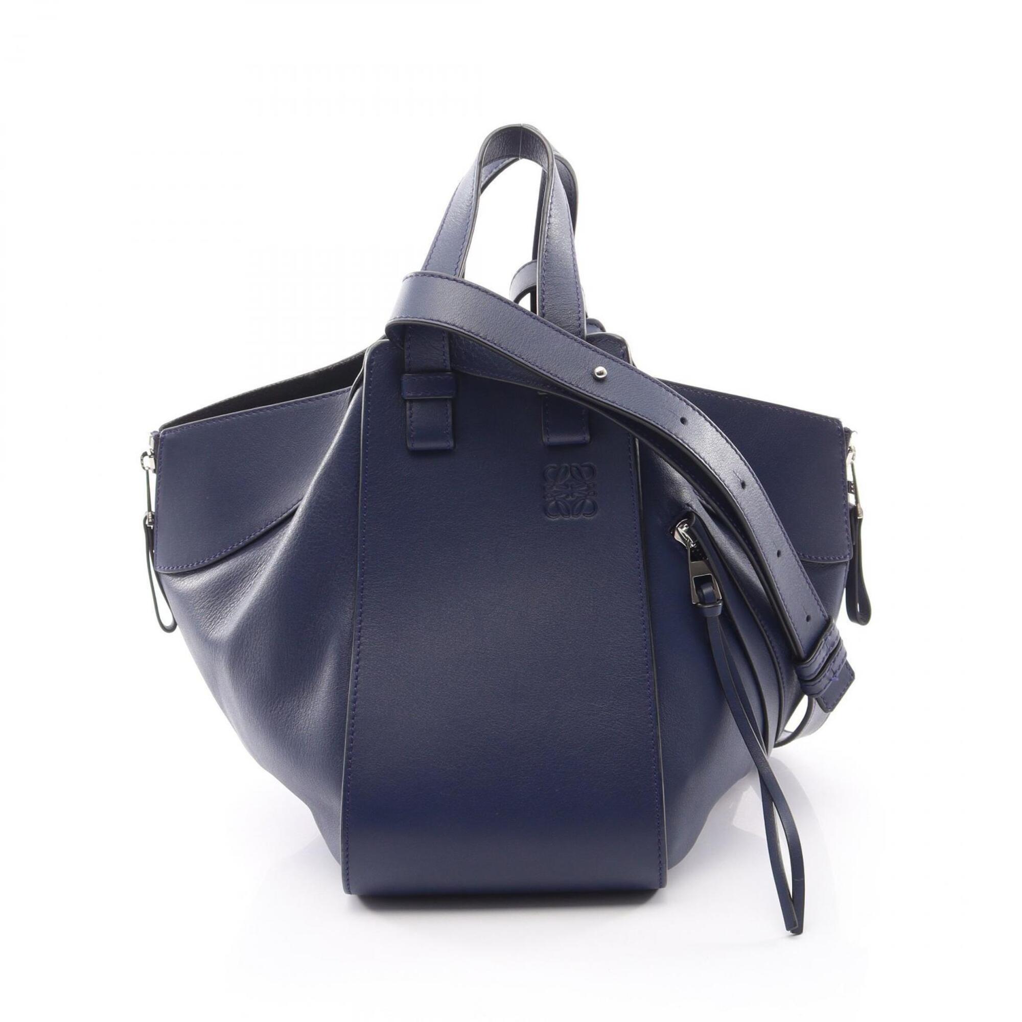 Loewe Blue Leather Handbag (Pre-Owned)