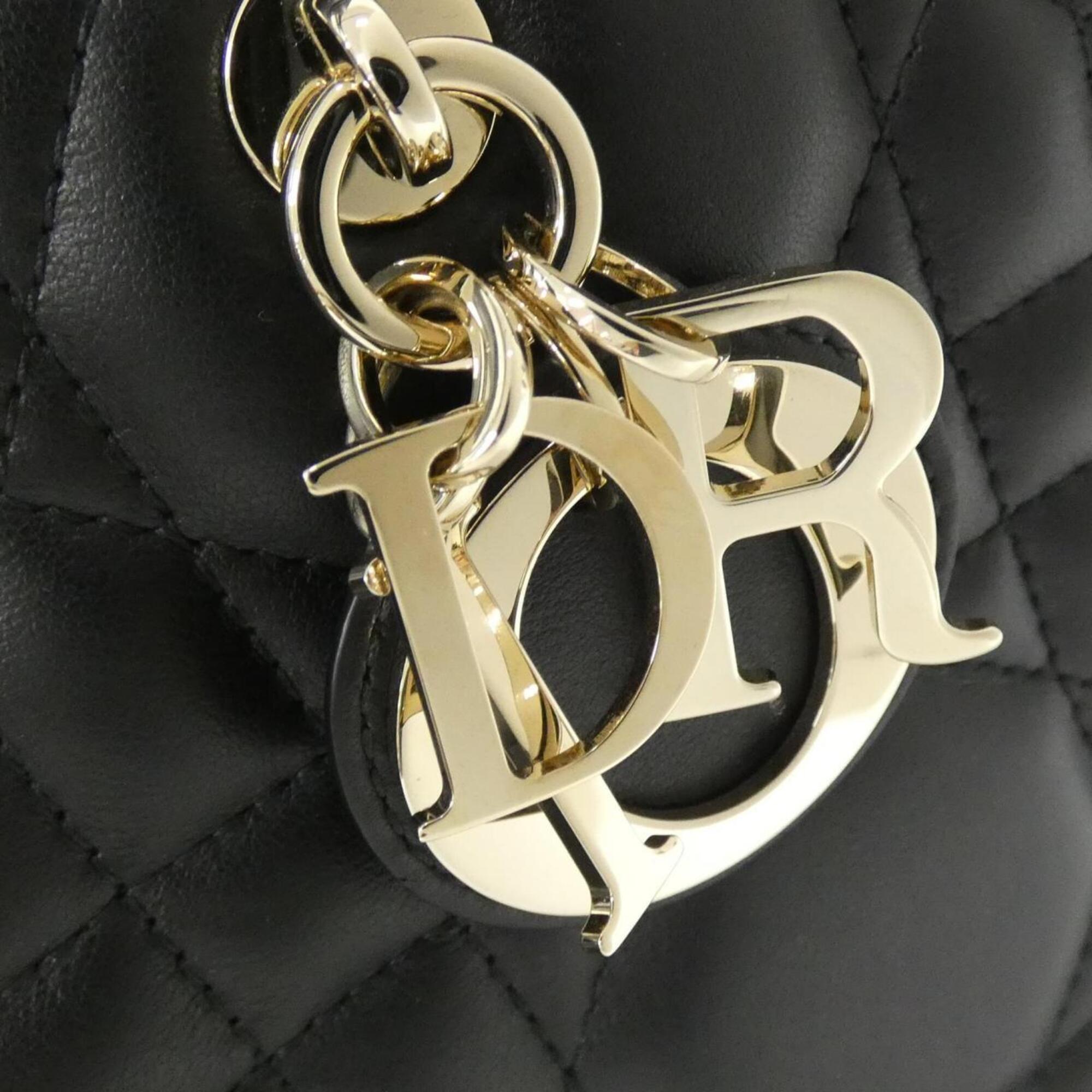 Christian Dior Black Leather Handbag (Pre-Owned)