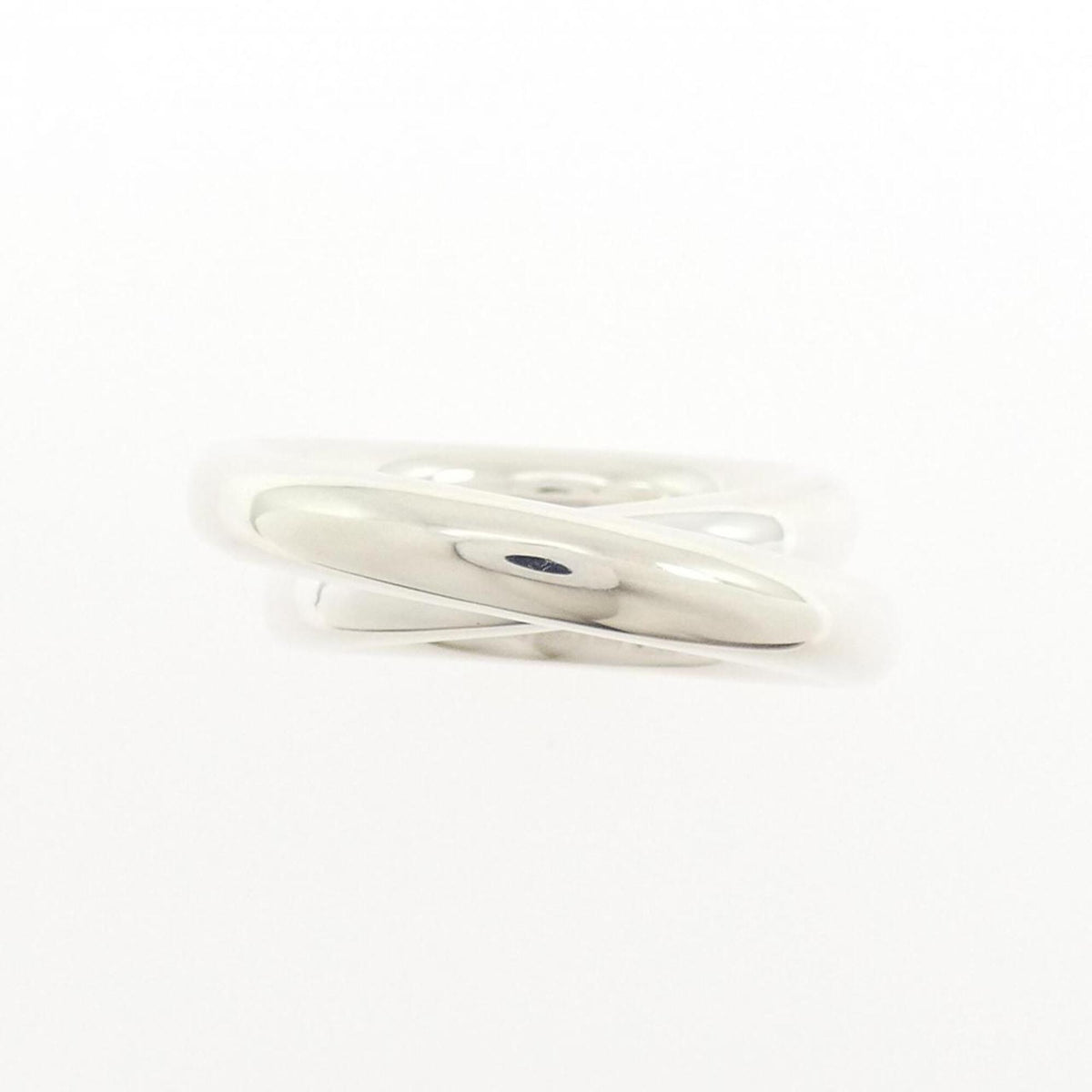 Hermes Silver 925 Band Ring (Pre-Owned)
