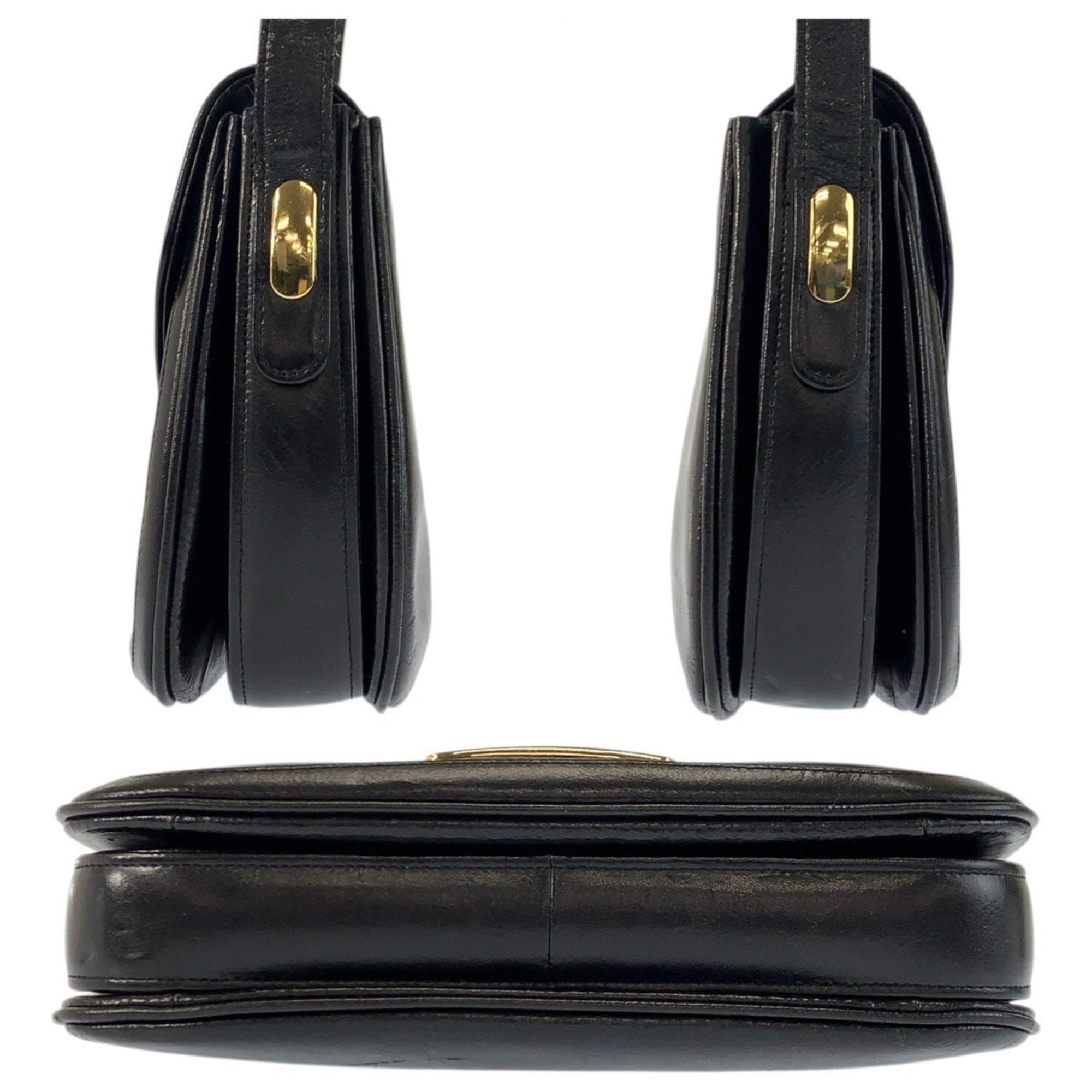 Celine Black Leather Shoulder Bag (Pre-Owned)