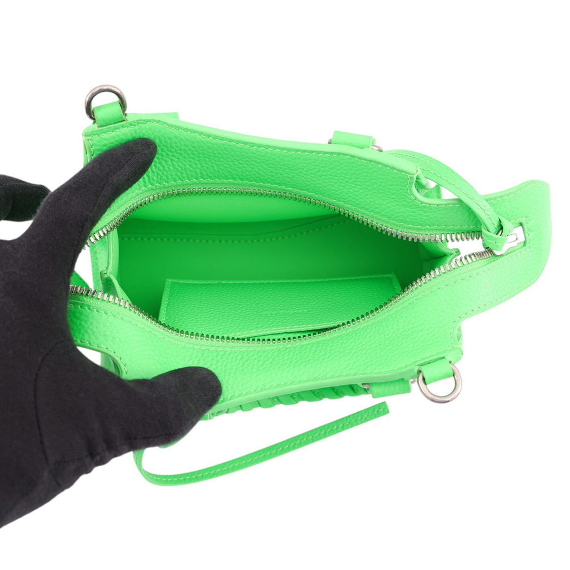 Balenciaga Green Leather Handbag (Pre-Owned)