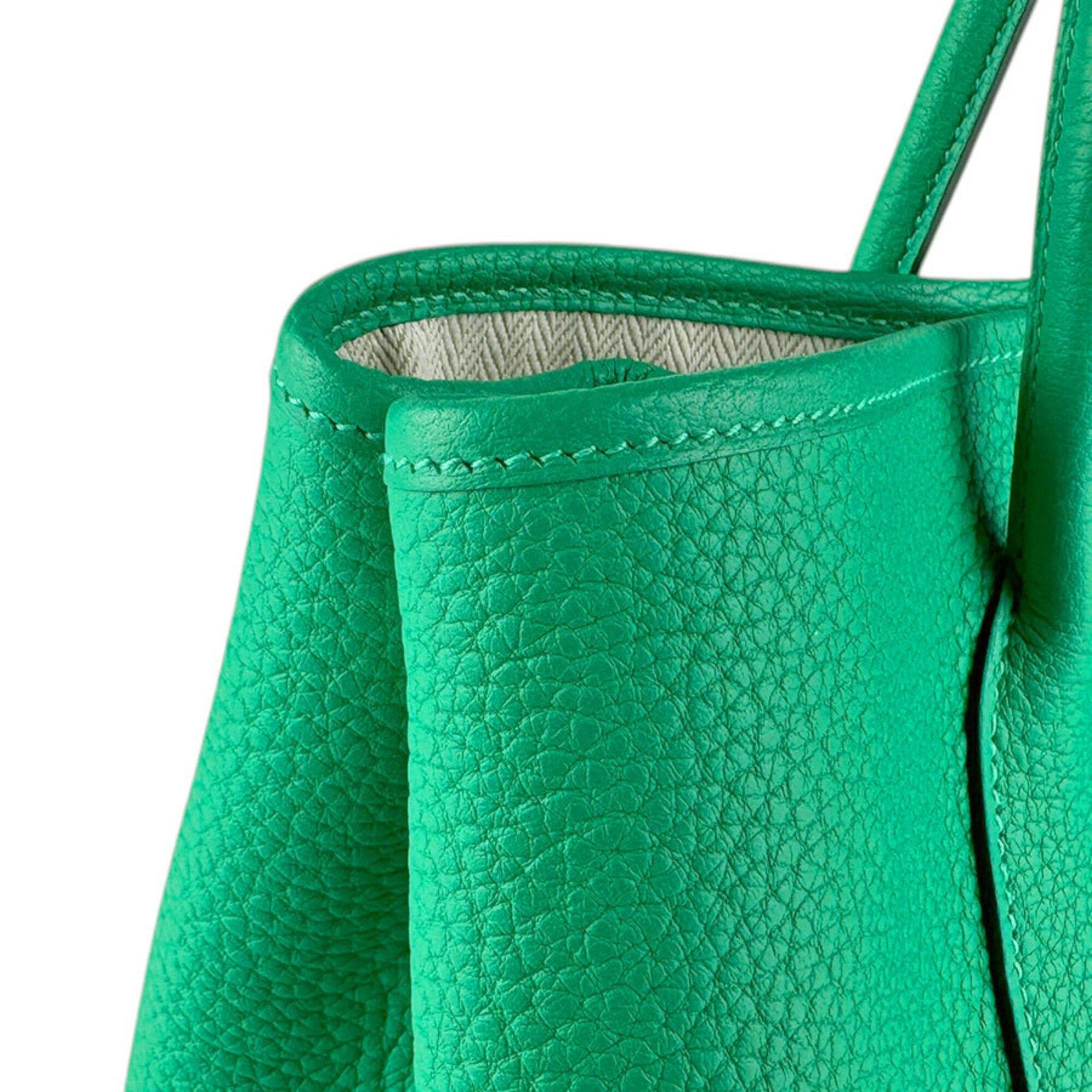 Hermes Mint Green Negonda Leather Handbag (Pre-Owned)