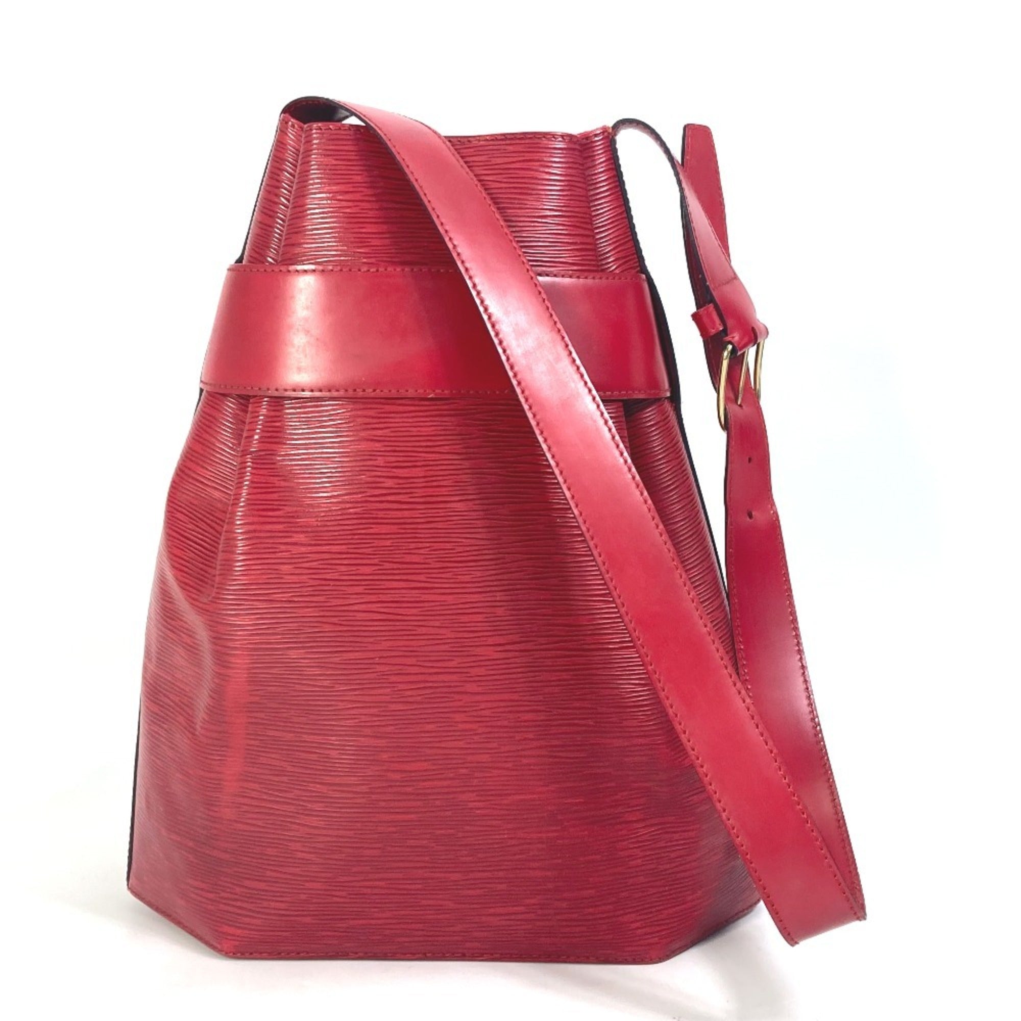 Louis Vuitton Epi Castilian Red Red Color Epi Leather Shoulder Bag (Pre-Owned)