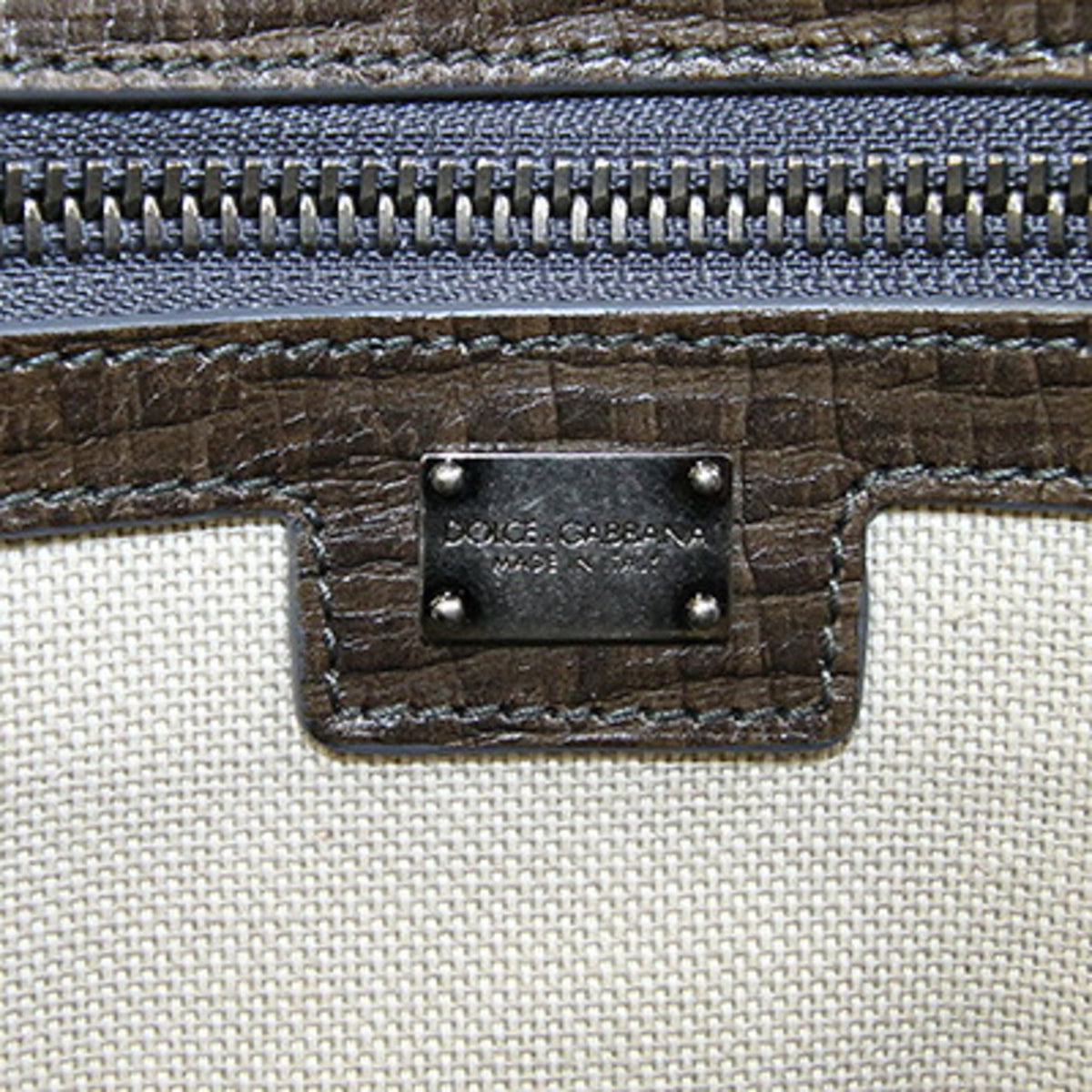 Dolce & Gabbana Dark Brown Leather Shoulder Bag (Pre-Owned)