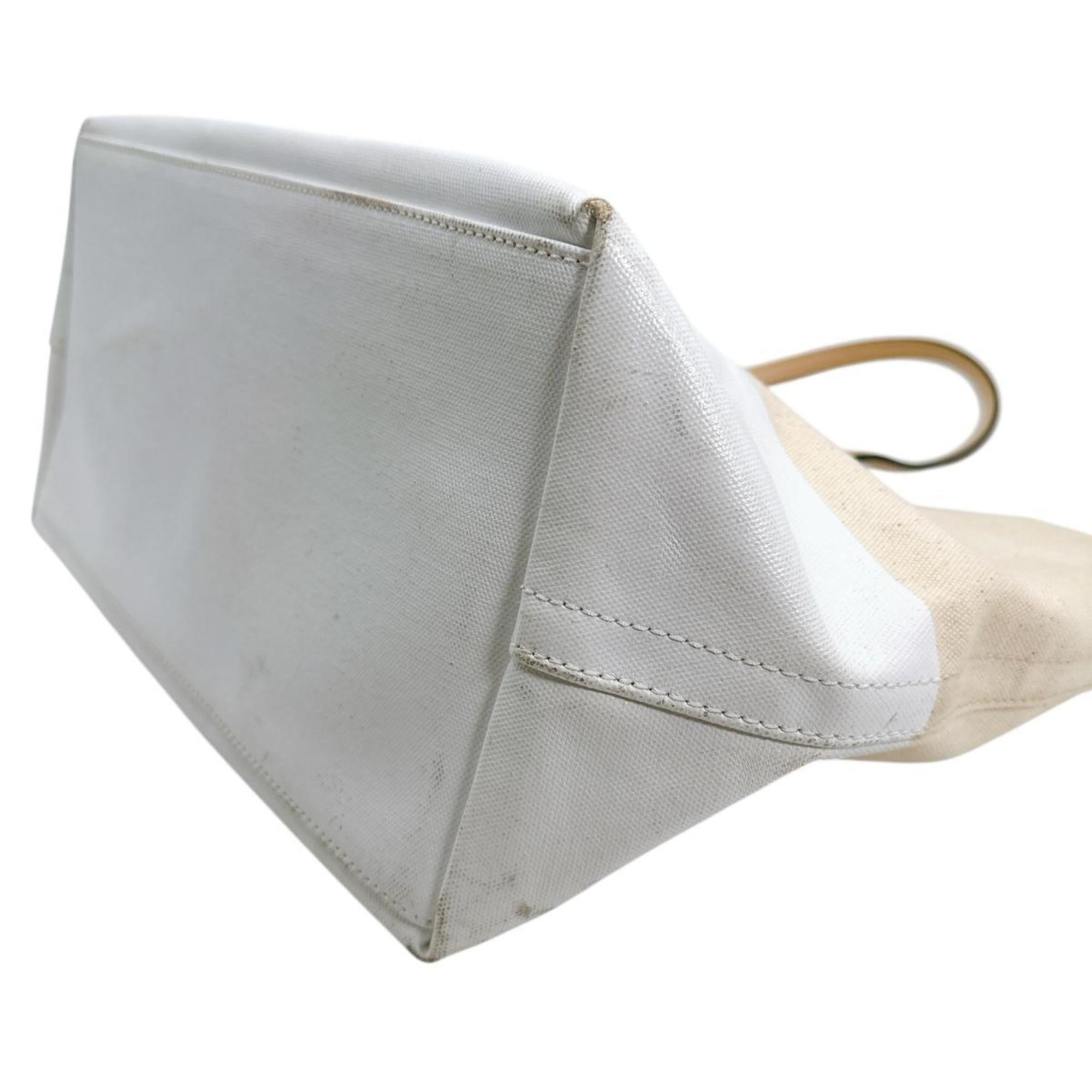 Kate Spade Beige Canvas Handbag Tote Bag (Pre-Owned)