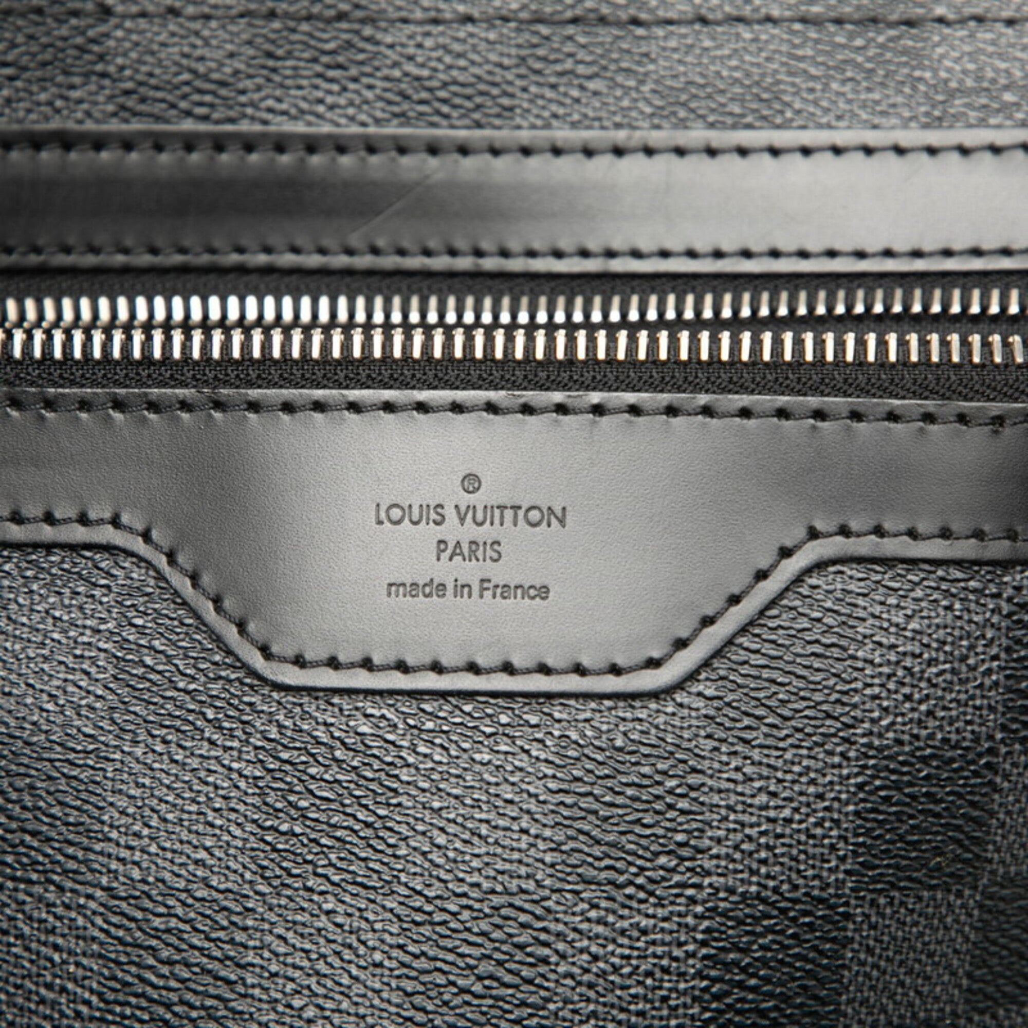 Louis Vuitton Damier Black Pvc Leather Shoulder Bag (Pre-Owned)
