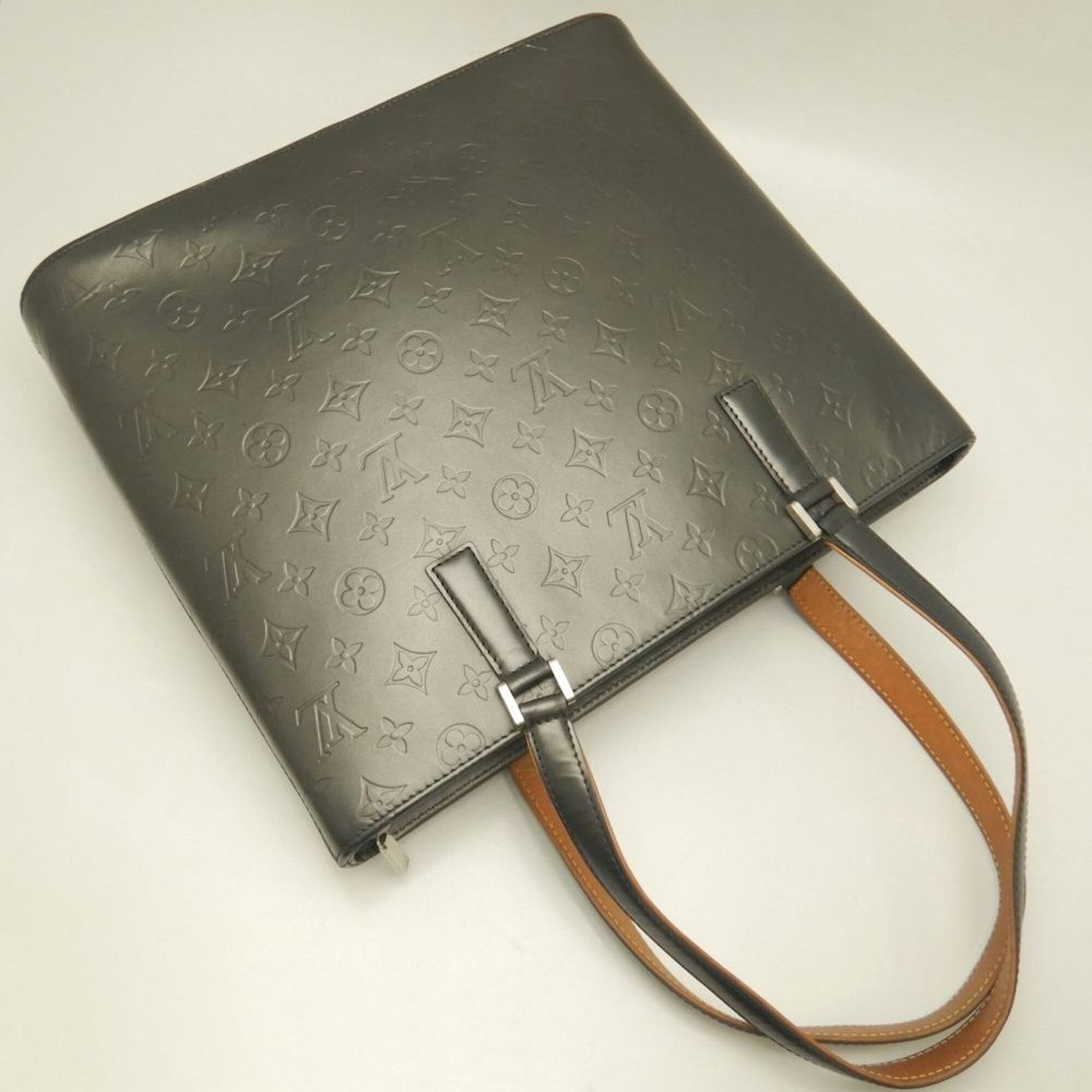 Louis Vuitton Monogram Noir Leather Tote Bag (Pre-Owned)