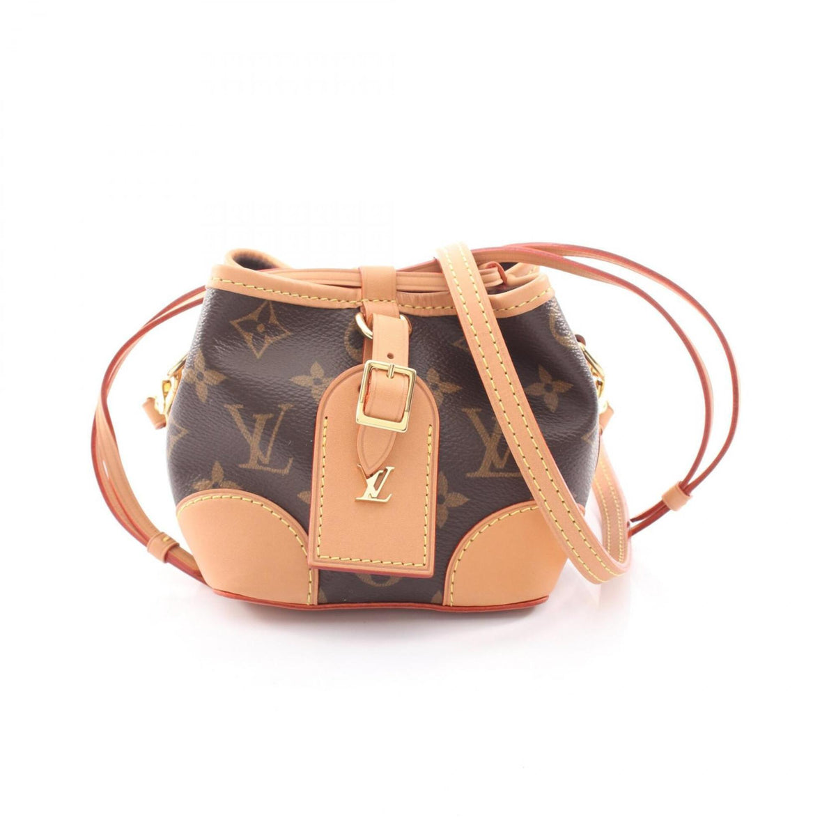 Louis Vuitton Brown Monogram Leather Monogram Coated Canvas Handbag Shoulder Bag (Pre-Owned)