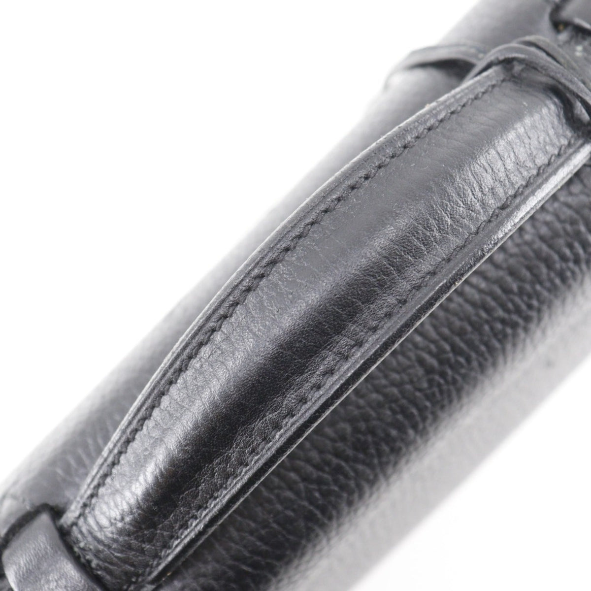 Hermes Sac A Depeche Black Fjord Leather Briefcase (Pre-Owned)