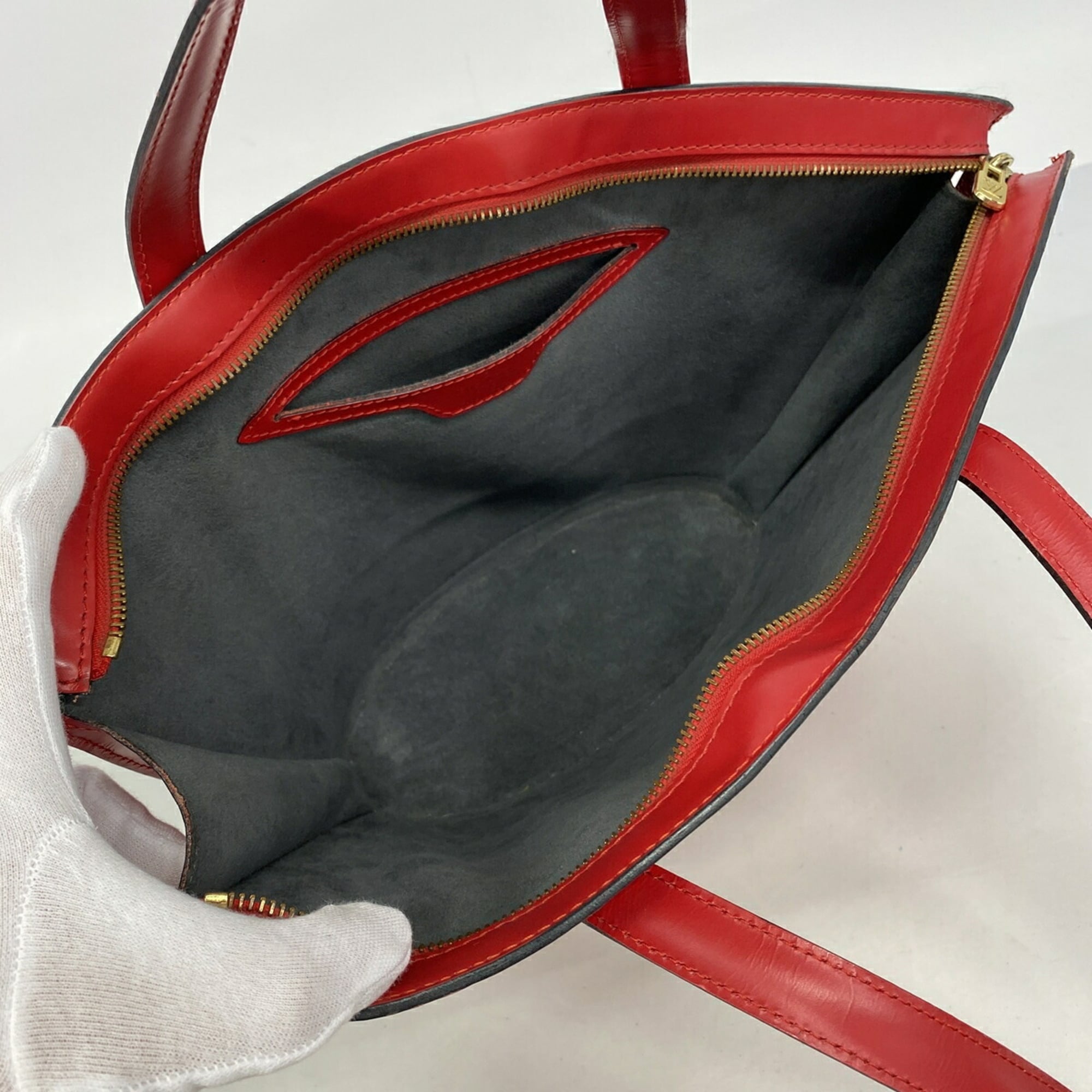 Louis Vuitton Castilian Red Handbag (Pre-Owned)