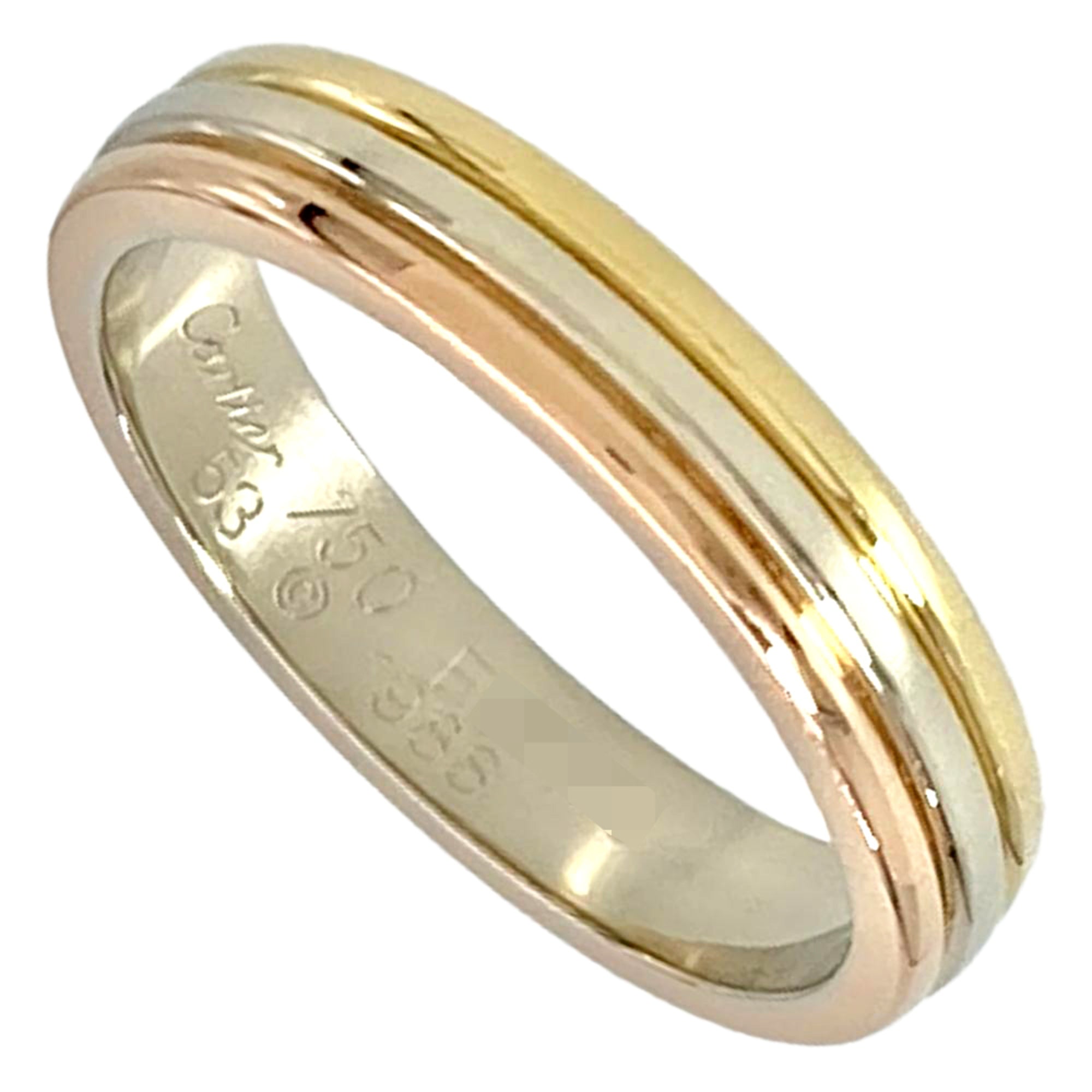 Cartier Yellow Gold (18K) Pink Gold (18K) White Gold (18K) Band Ring (Pre-Owned)