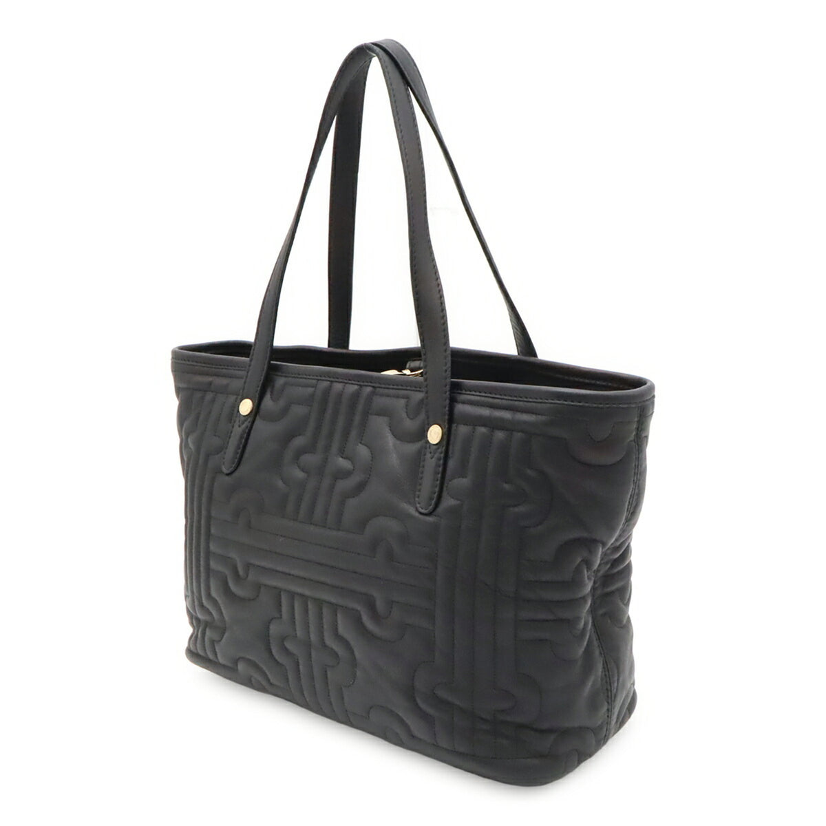 Bvlgari Black Quilting Shoulder Bag Tote Bag (Pre-Owned)