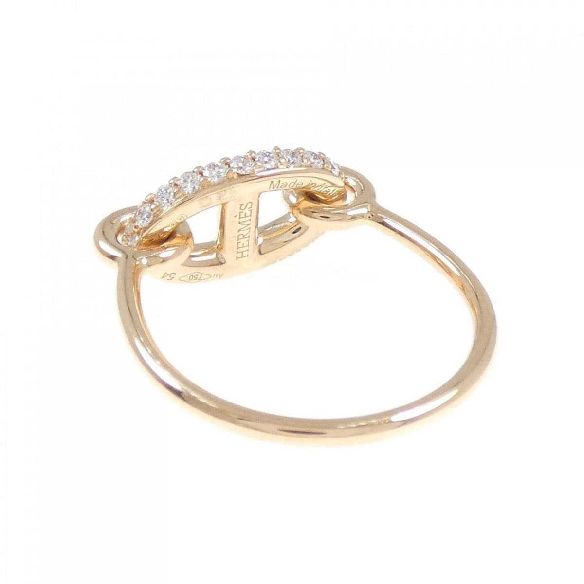 Hermes Pink Gold (18K) Band Ring (Pre-Owned)