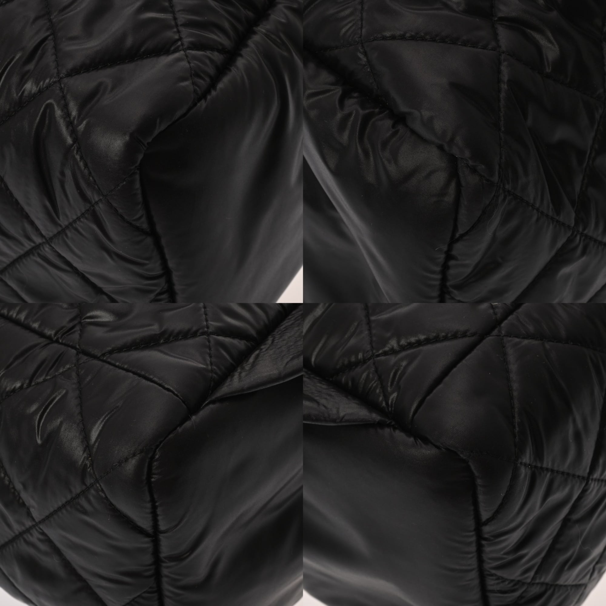 Chanel Matelasse Black Nylon Backpack (Pre-Owned)