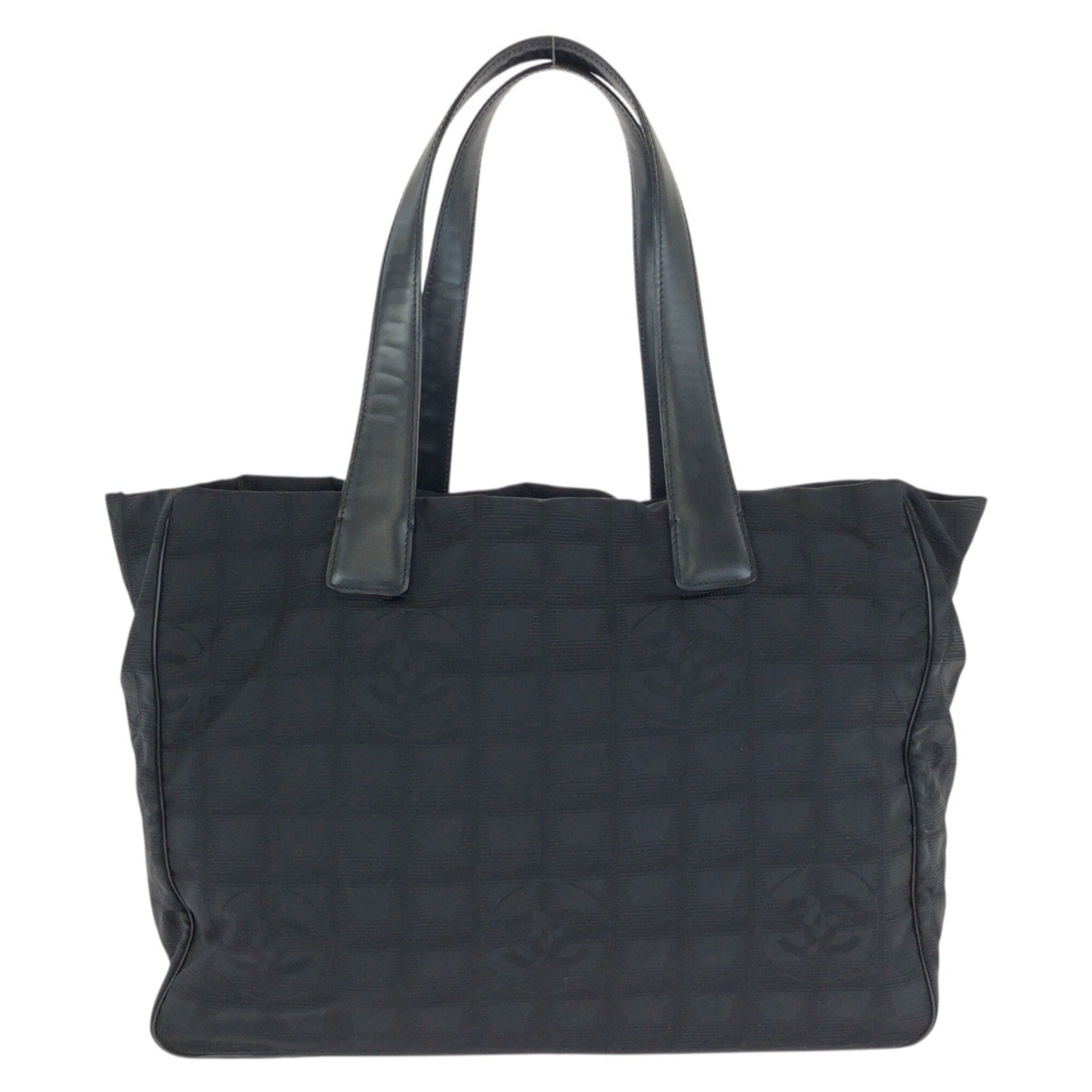 Chanel Black New Travel Line Shoulder Bag Tote Bag (Pre-Owned)