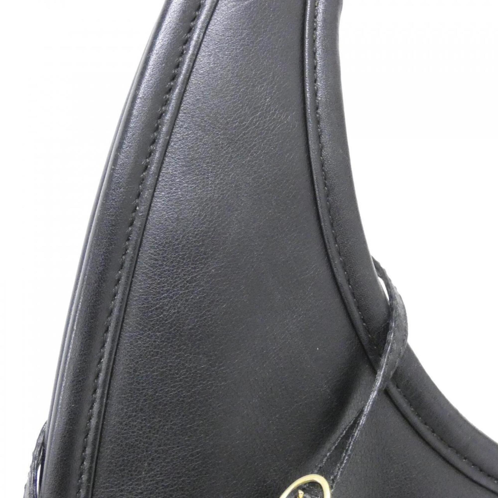 Christian Dior Black Leather Shoulder Bag (Pre-Owned)