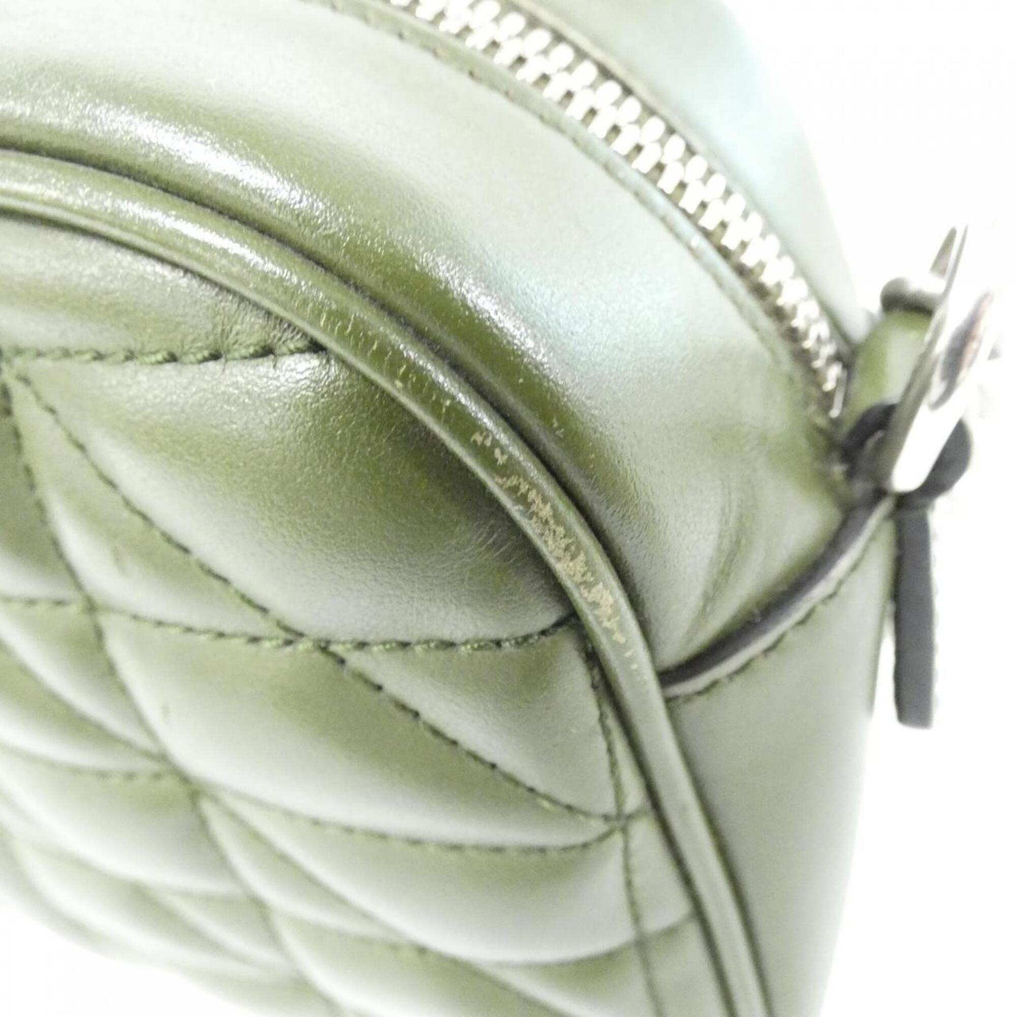 Gucci Green Leather Shoulder Bag (Pre-Owned)