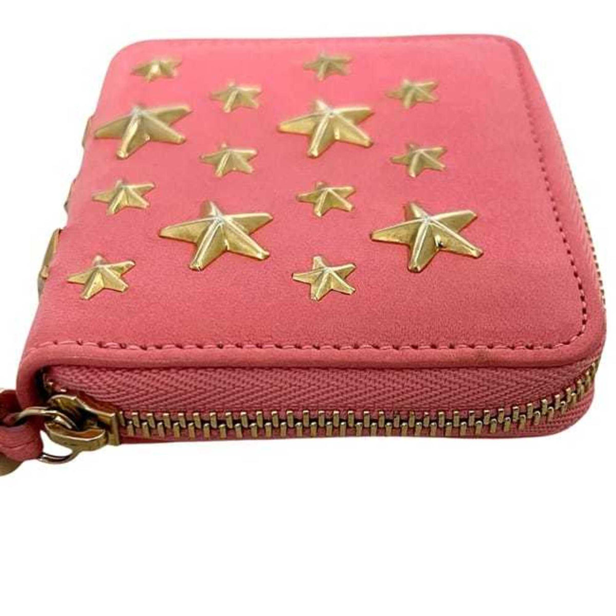 Jimmy Choo Pink Leather Coin Purse/Coin Case (Pre-Owned)
