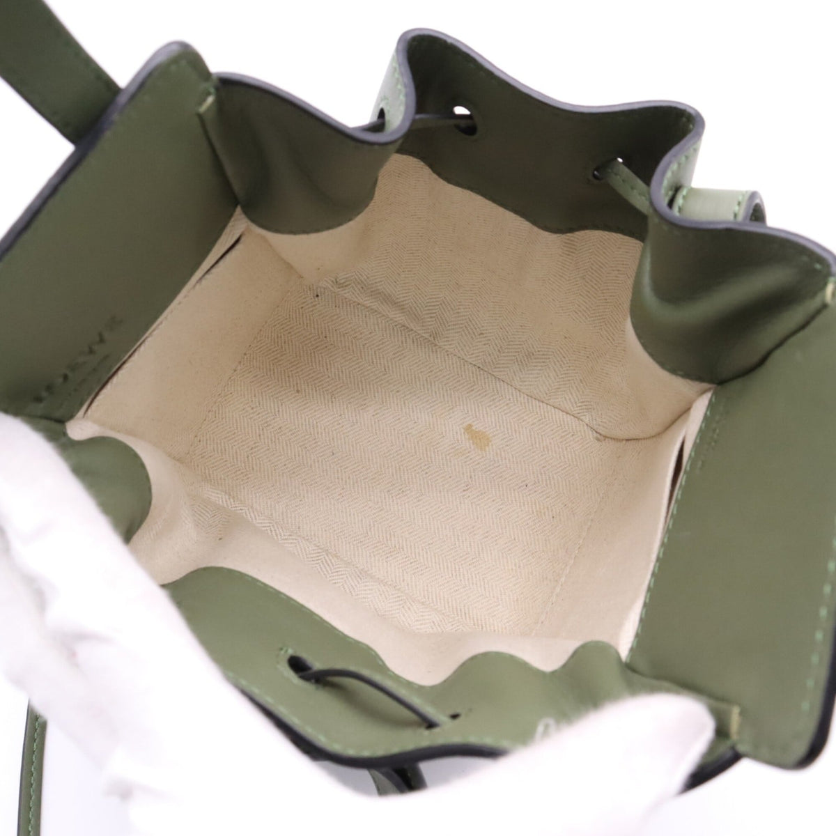Loewe Hammock Green Leather Handbag (Pre-Owned)