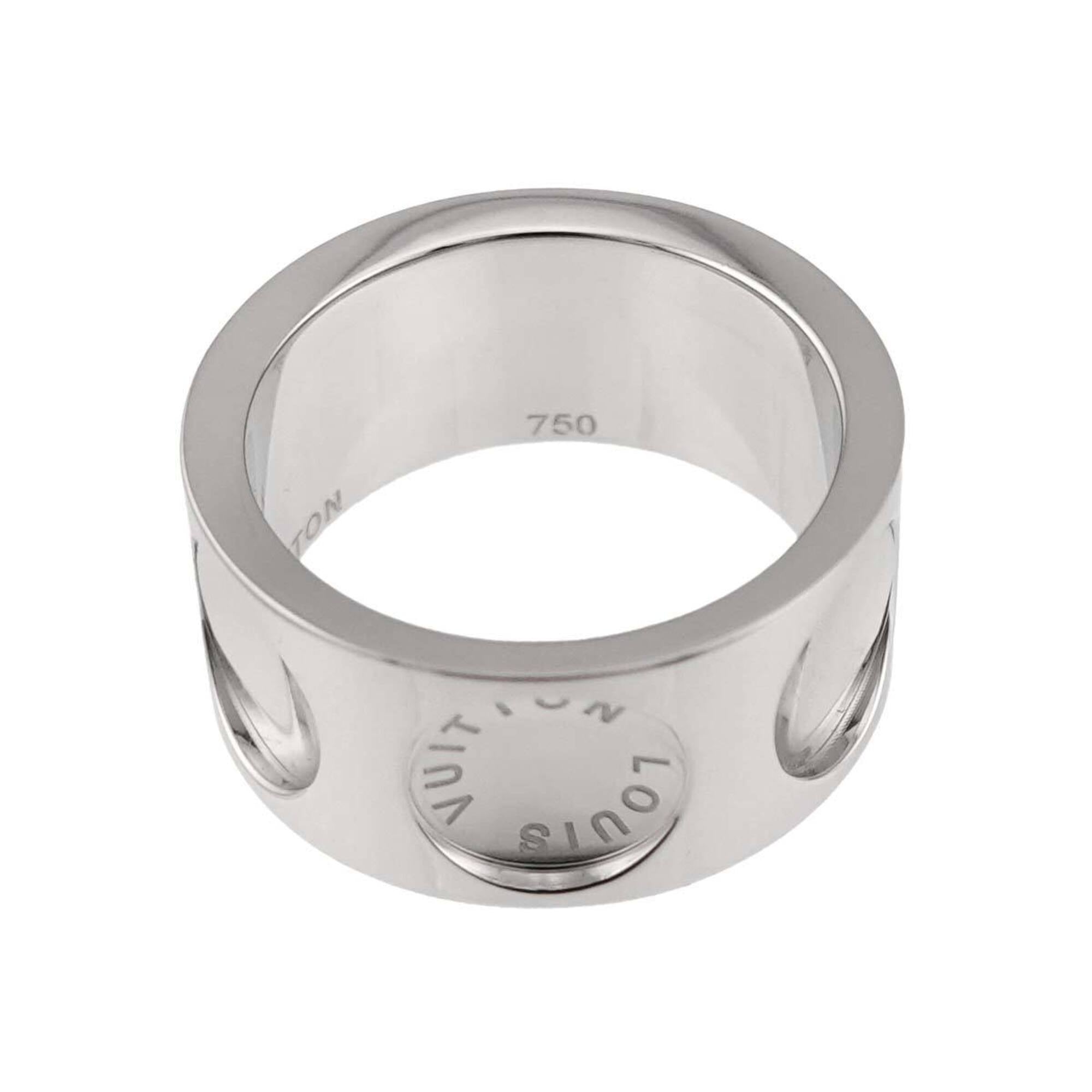Louis Vuitton White Gold (18K) Band Ring (Pre-Owned)